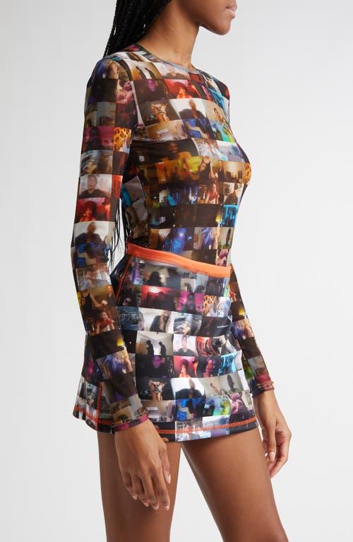 DIESEL T-Lixy Video Call Print Long Sleeve Mesh Top | Lyst