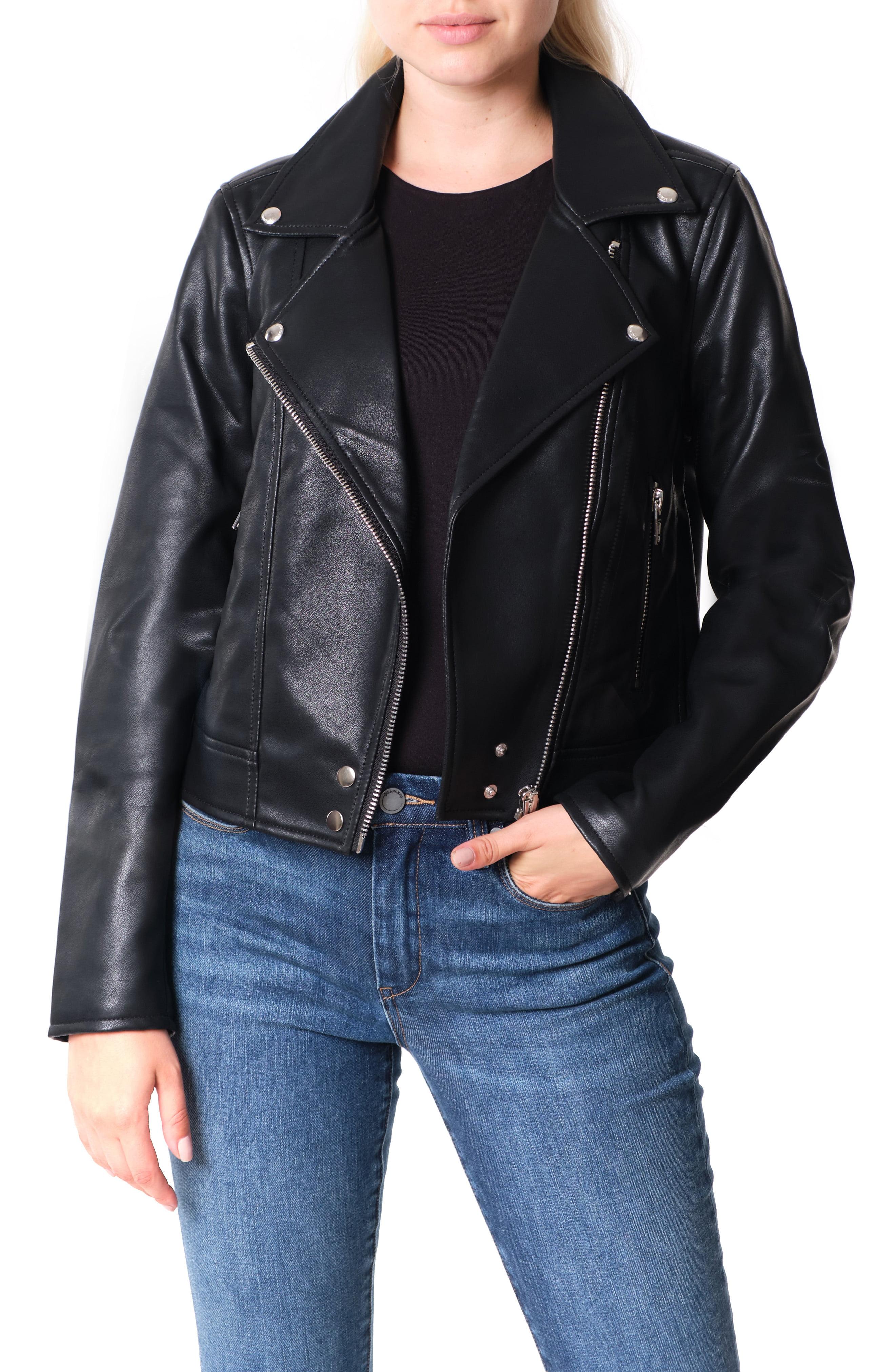 Blank NYC Good Vibes Faux Leather Moto Jacket in Black - Lyst