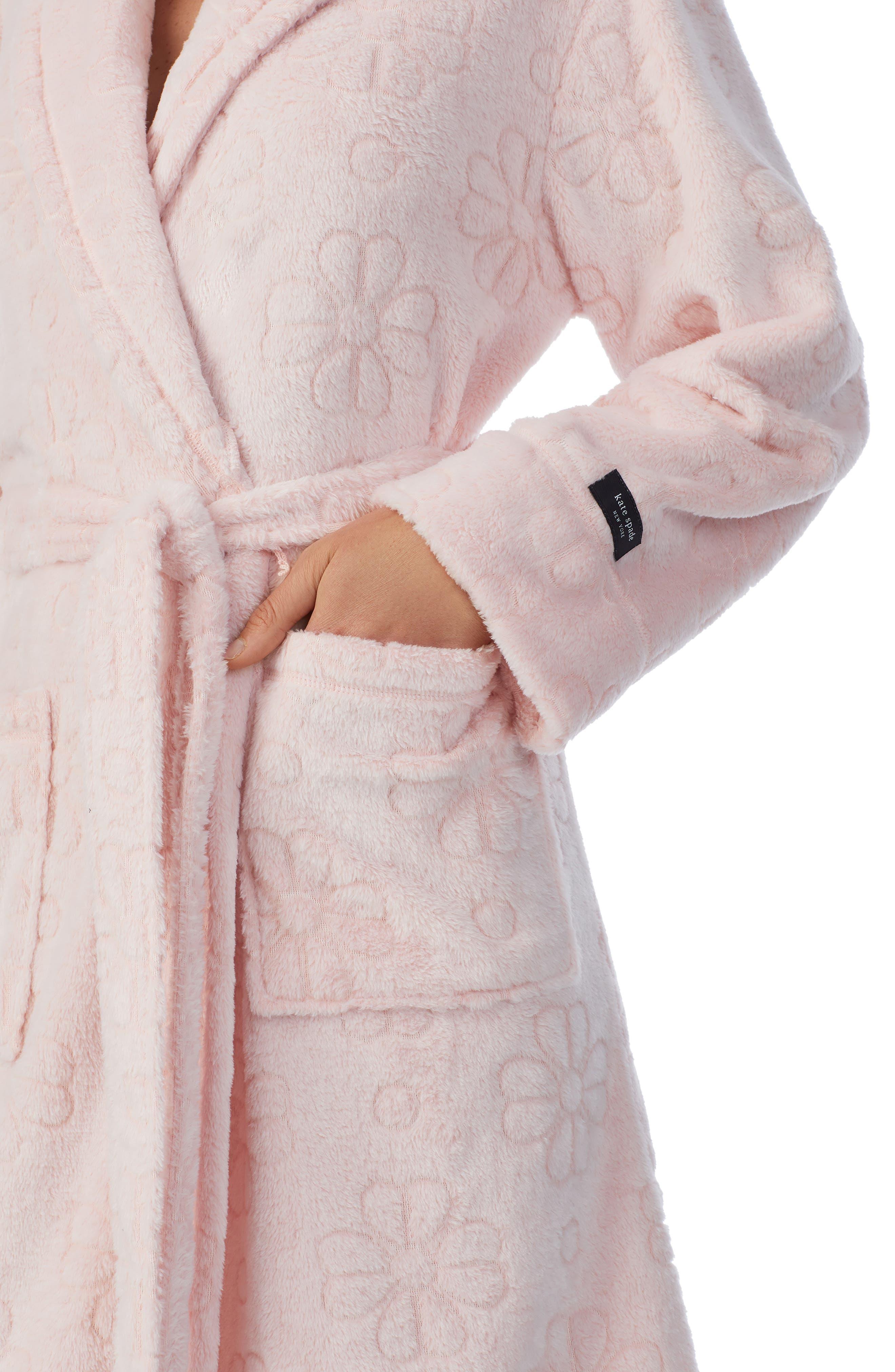 Kate Spade Plush Robe in Pink | Lyst