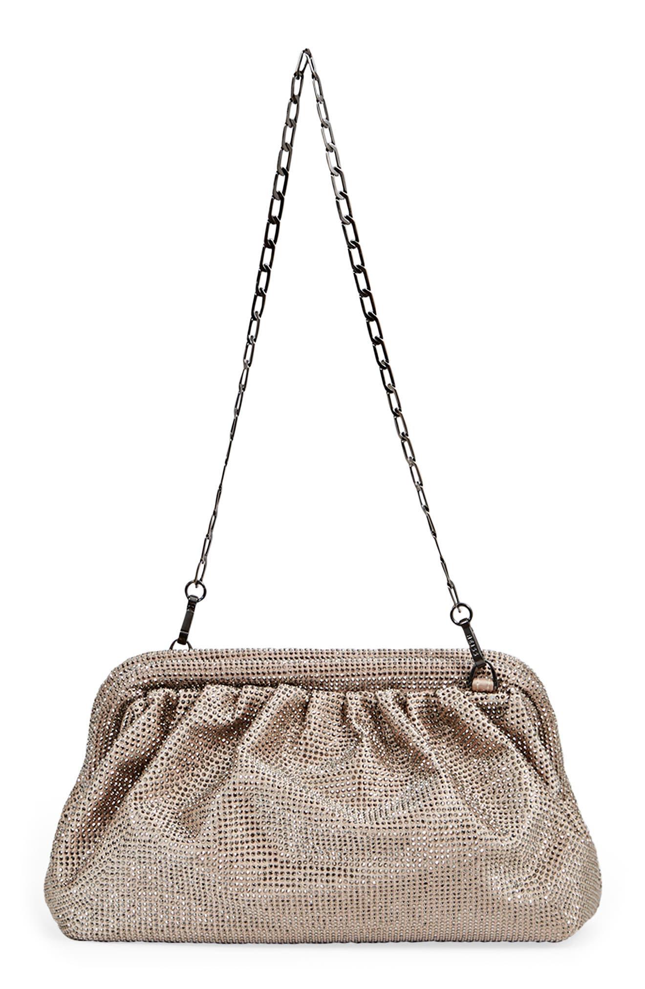 Reiss Clementine Embellished Shoulder Bag in Natural Lyst