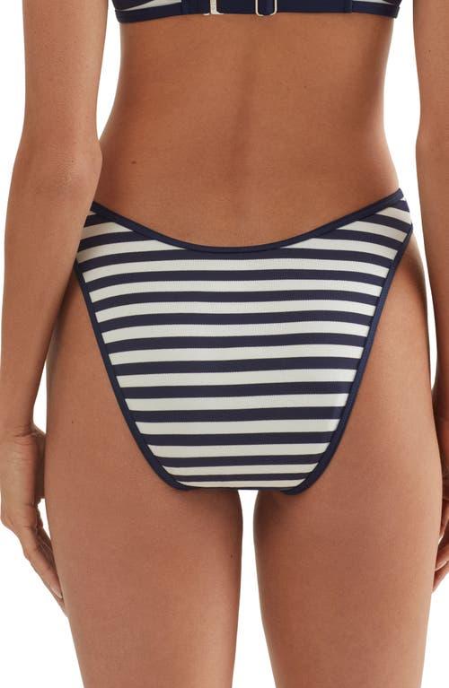 Polo Ralph Lauren High Leg Scoop Bikini Bottoms in Blue | Lyst