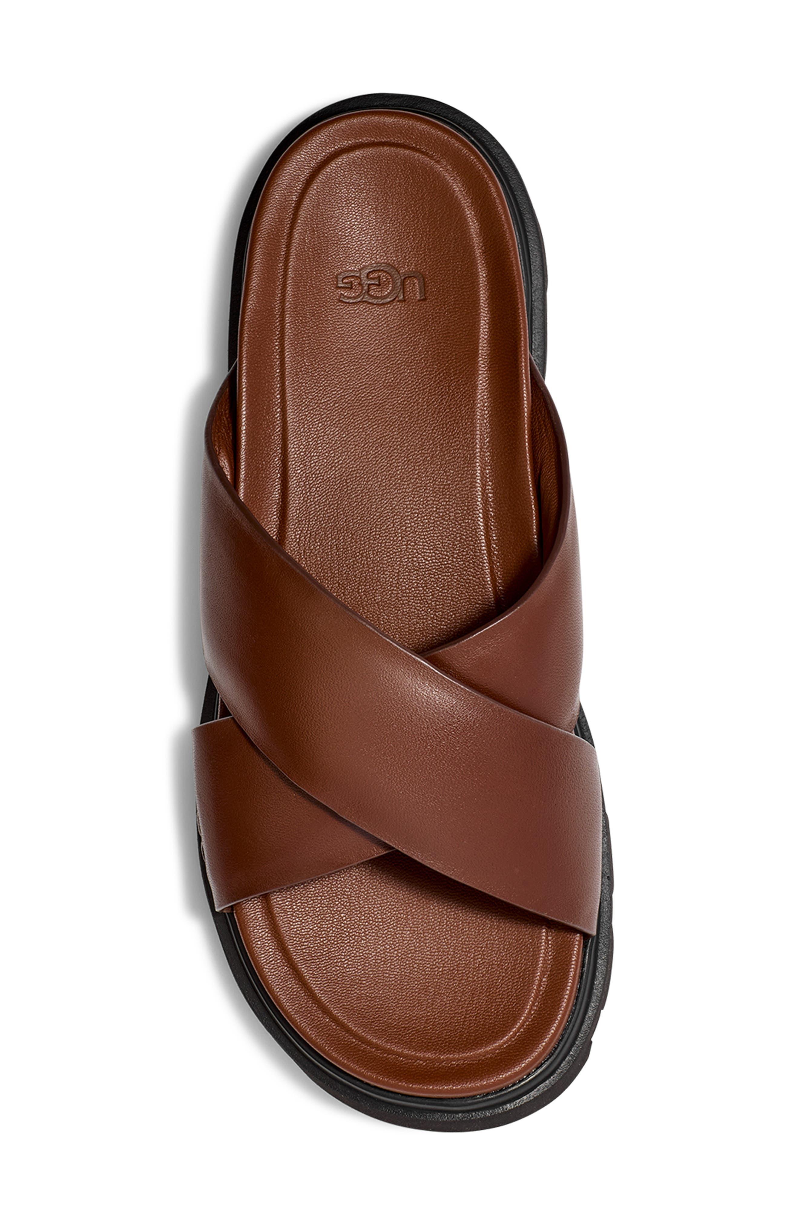 UGG Capitola leather slides - Brown