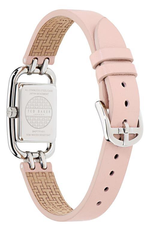Ted Baker Leather Strap Watch, 17Mm in White | Lyst display picture 3