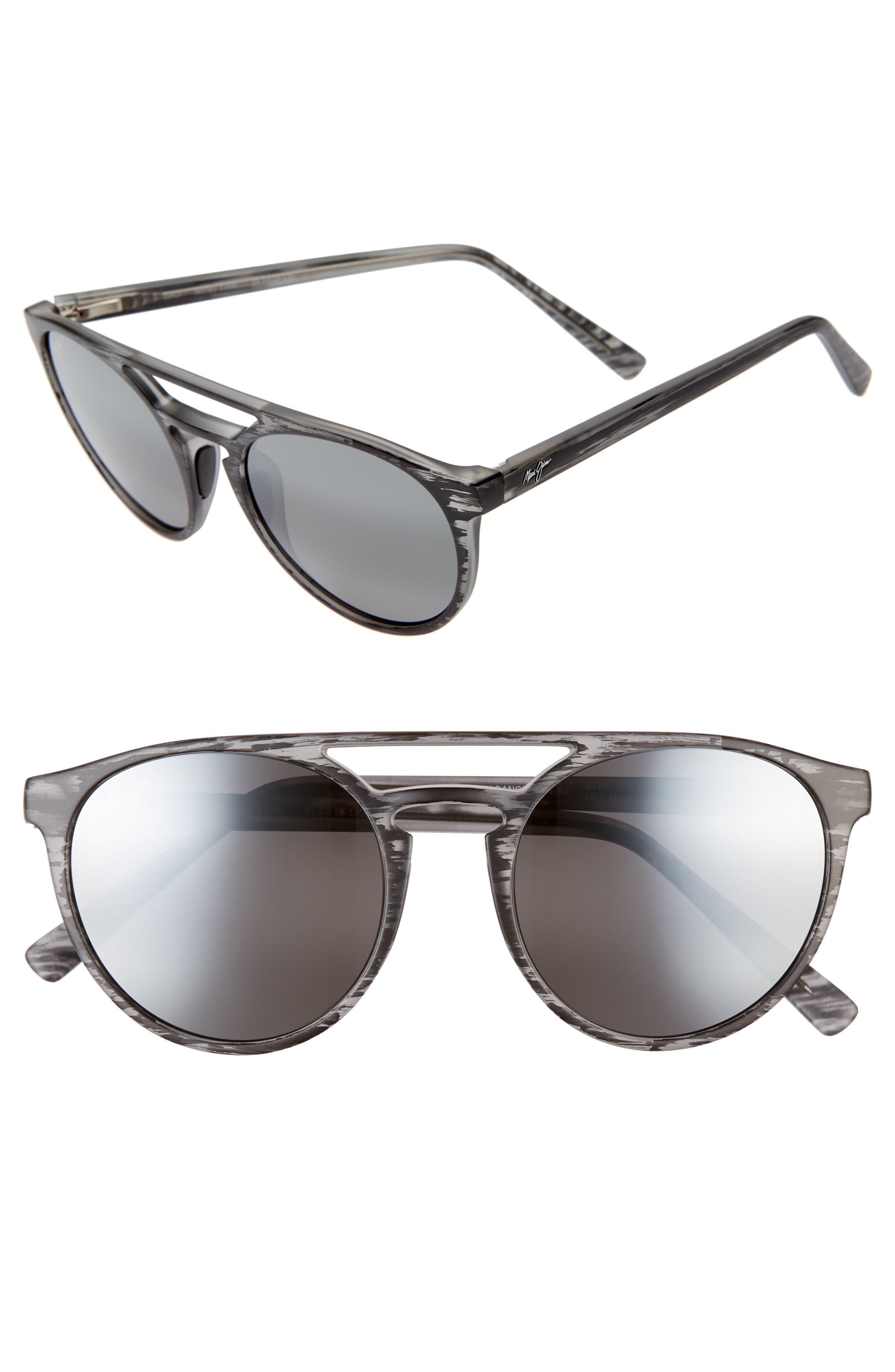 Maui Jim Synthetic Ah Dang! 52mm Polarizedplus2 Flat Top Sunglasses in Gray - Lyst
