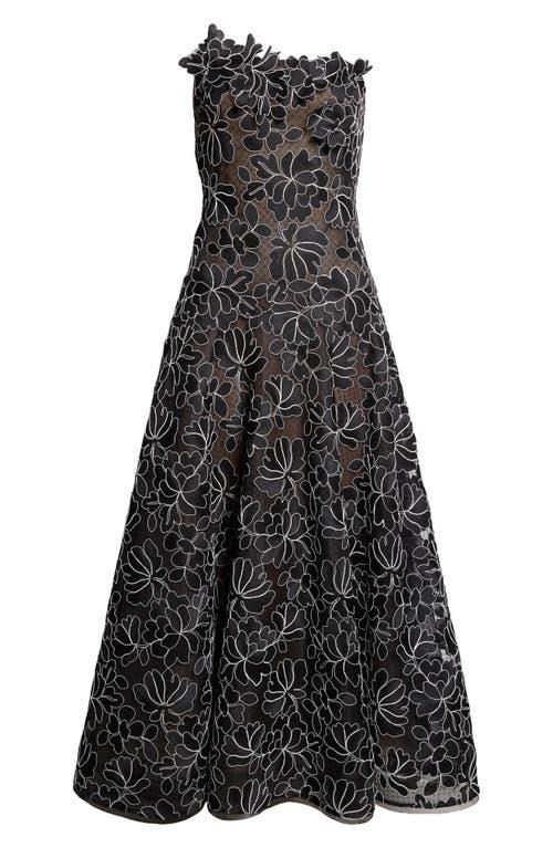 chinese dress ladies Lela Rose Tulip Lace Gown, Black / 8