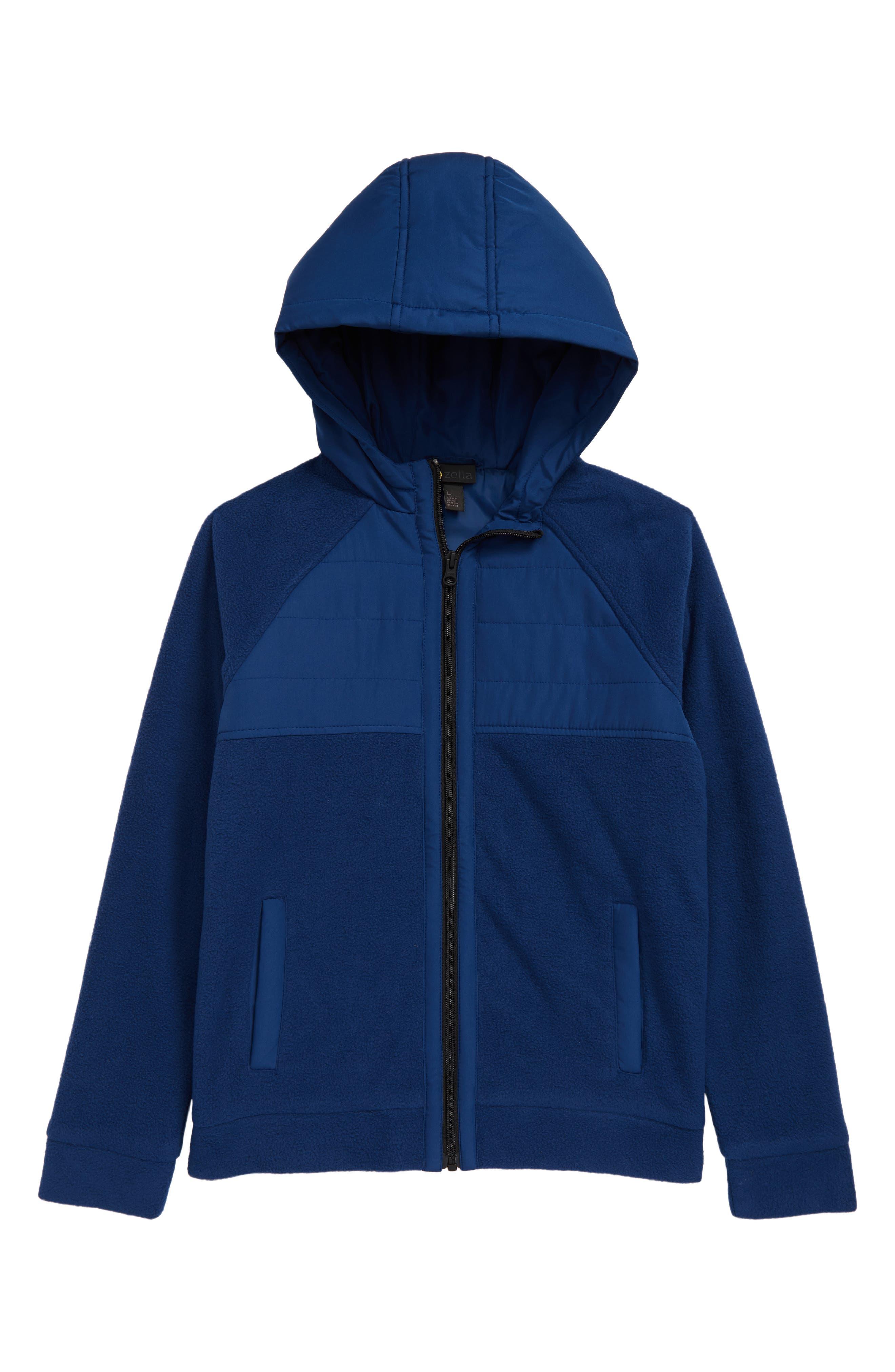 Zella Kids' Hybrid Puffer Jacket in Blue for Men Lyst