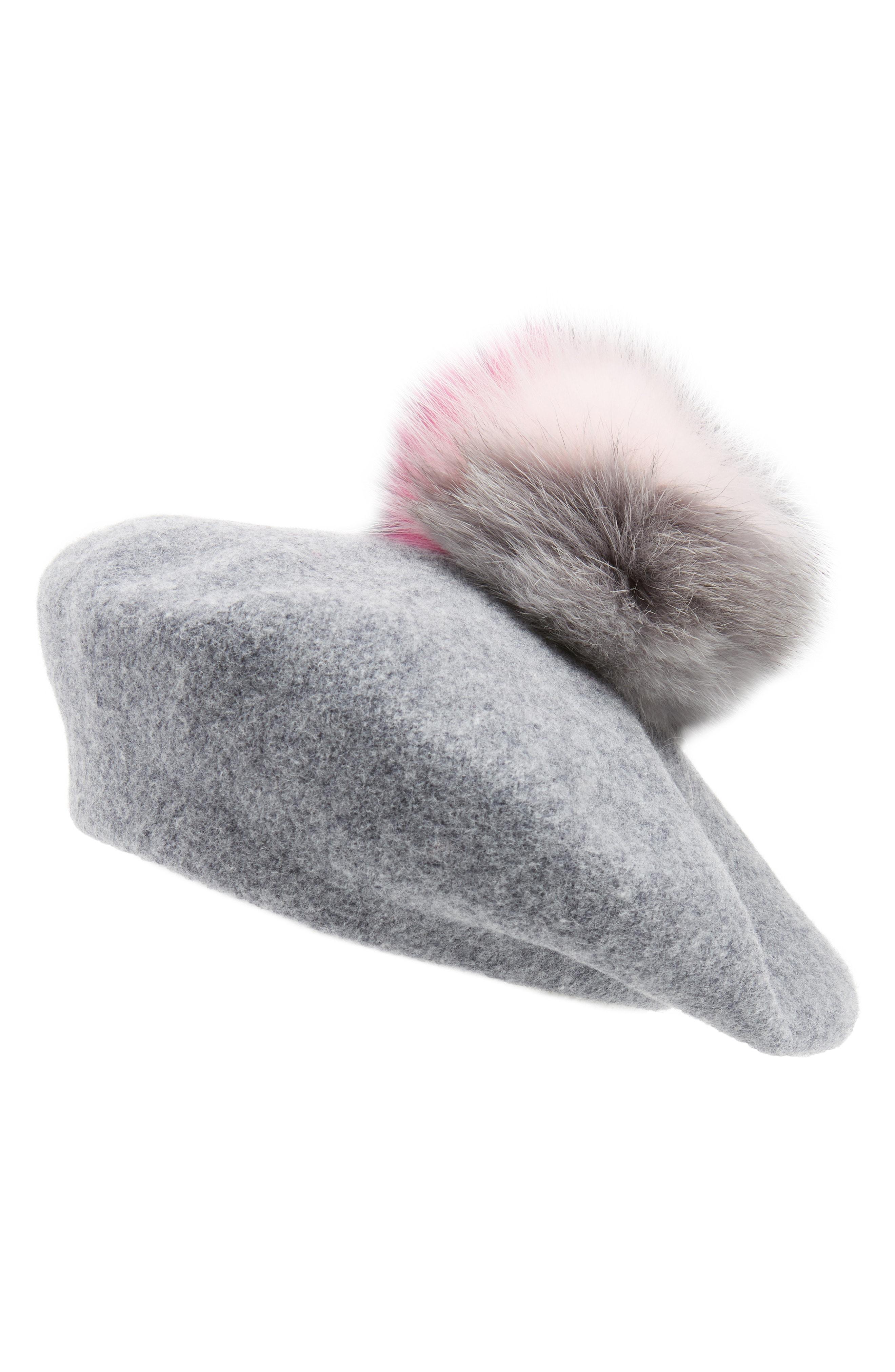 SILVER FOX Fur Trapper Cappello