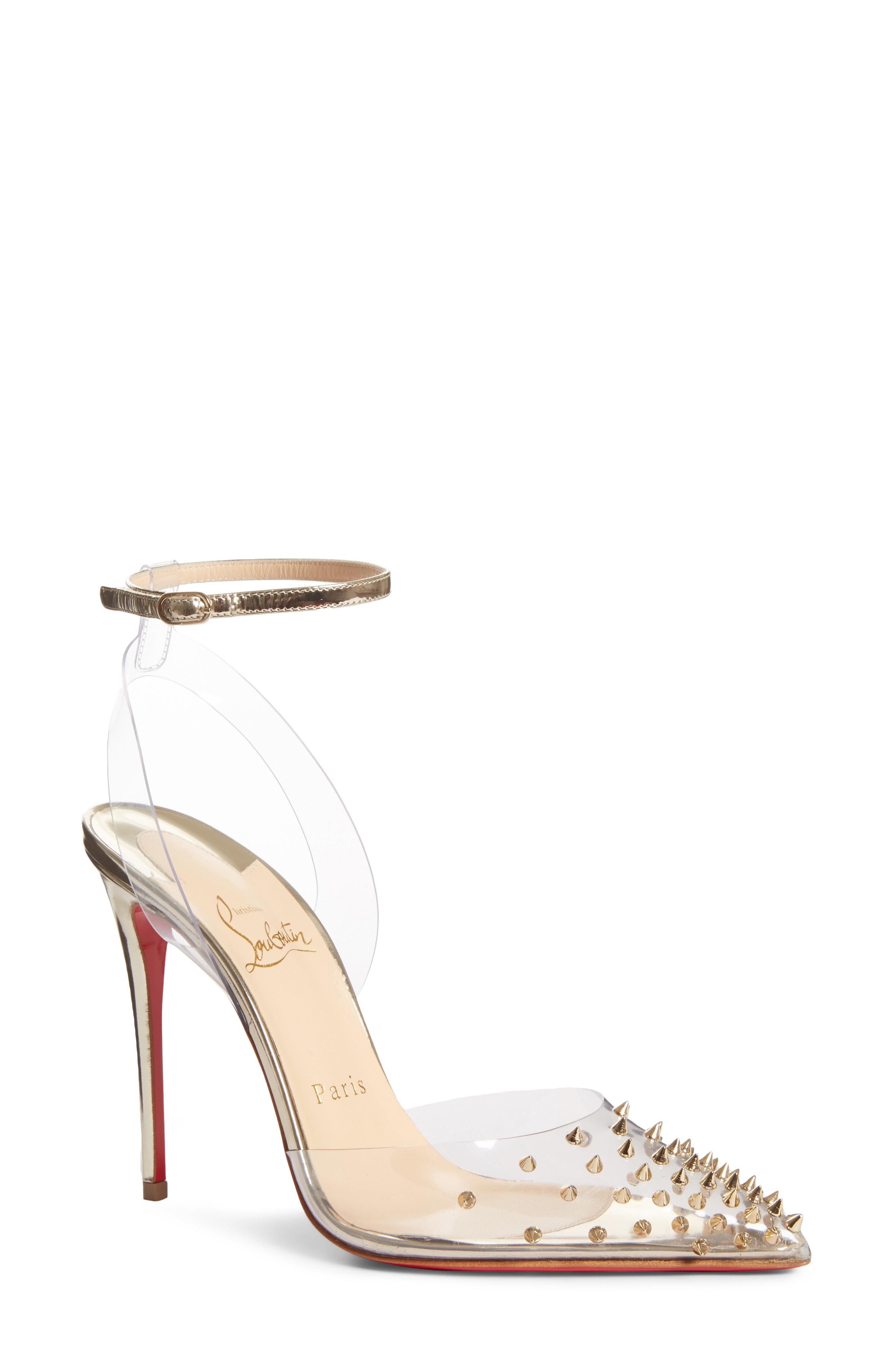 christian louboutin heels clear