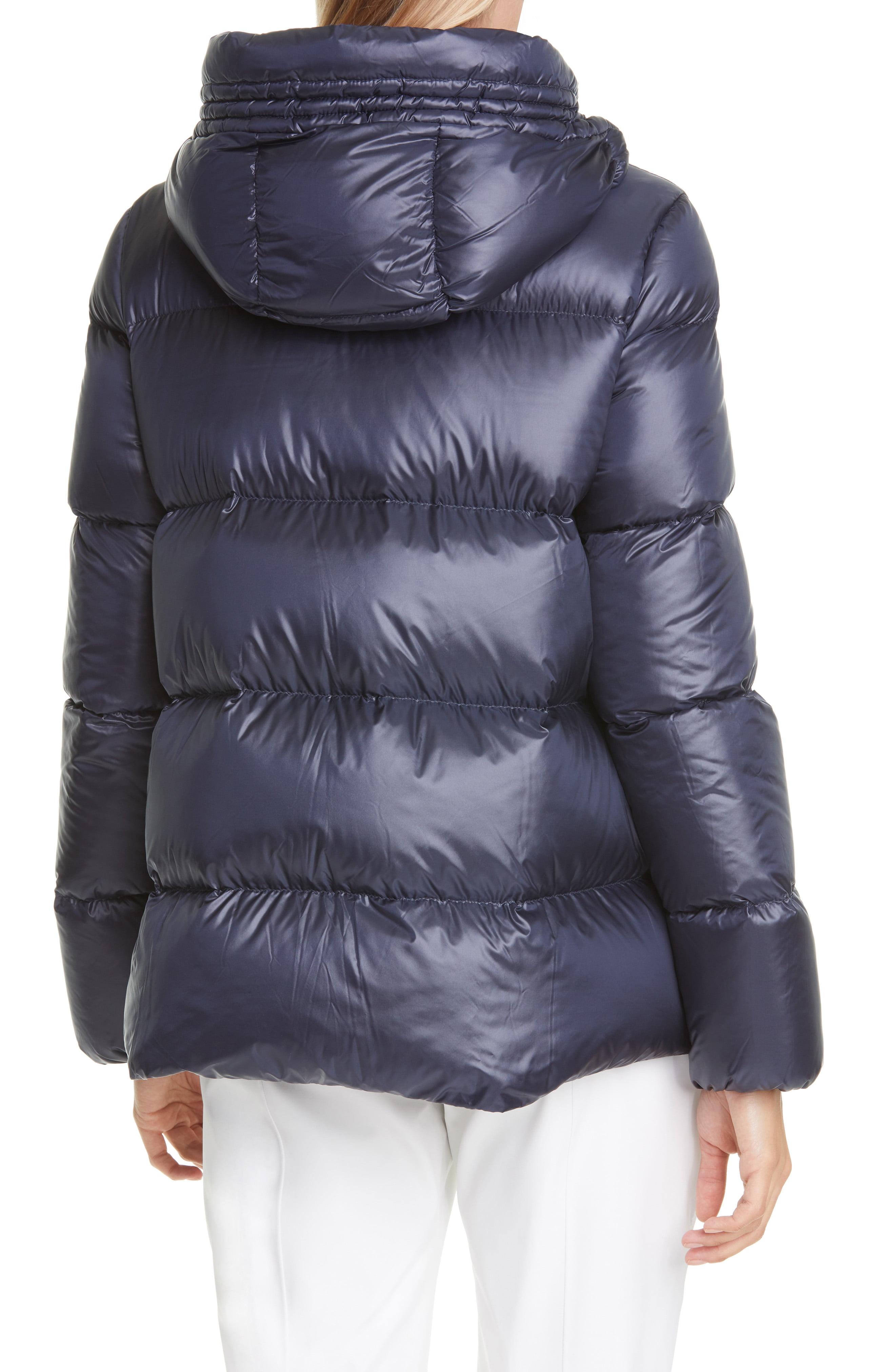 Moncler Seritte Hooded Quilted Down Puffer Jacket in Navy (Blue) - Lyst