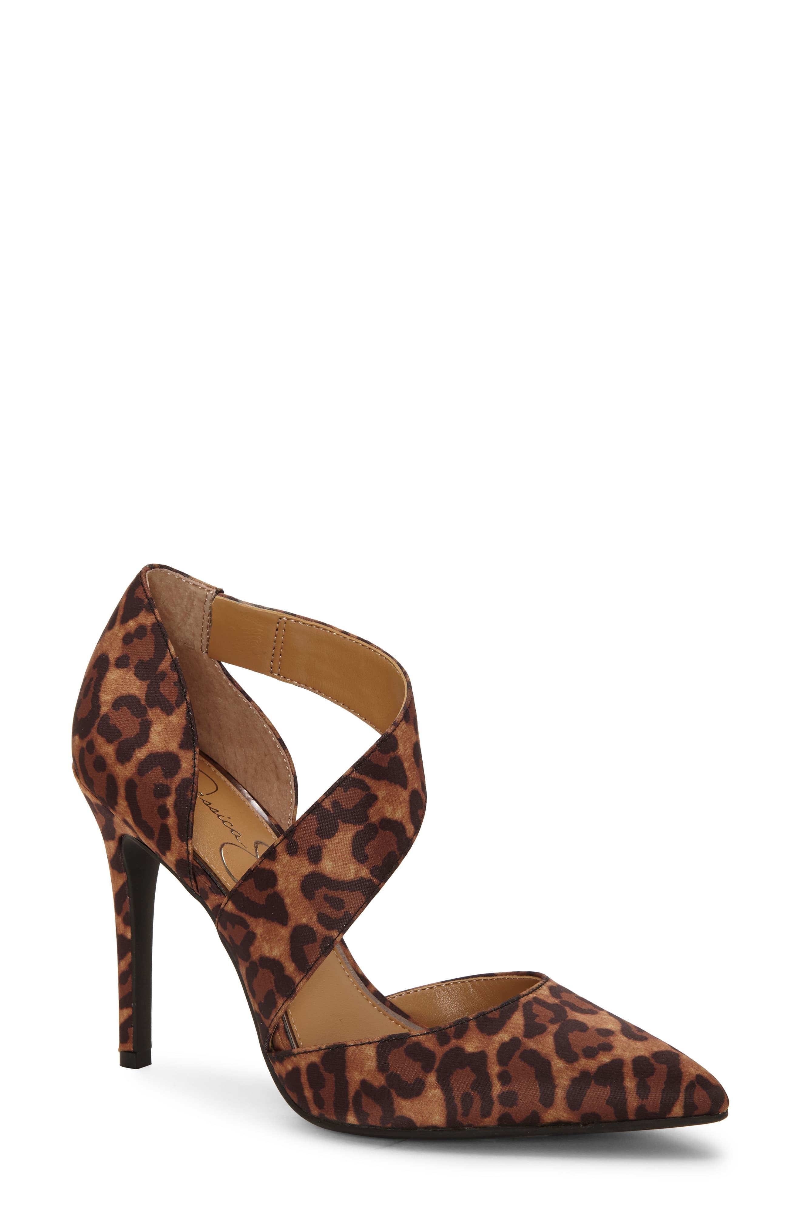 jessica simpson leopard platform heels