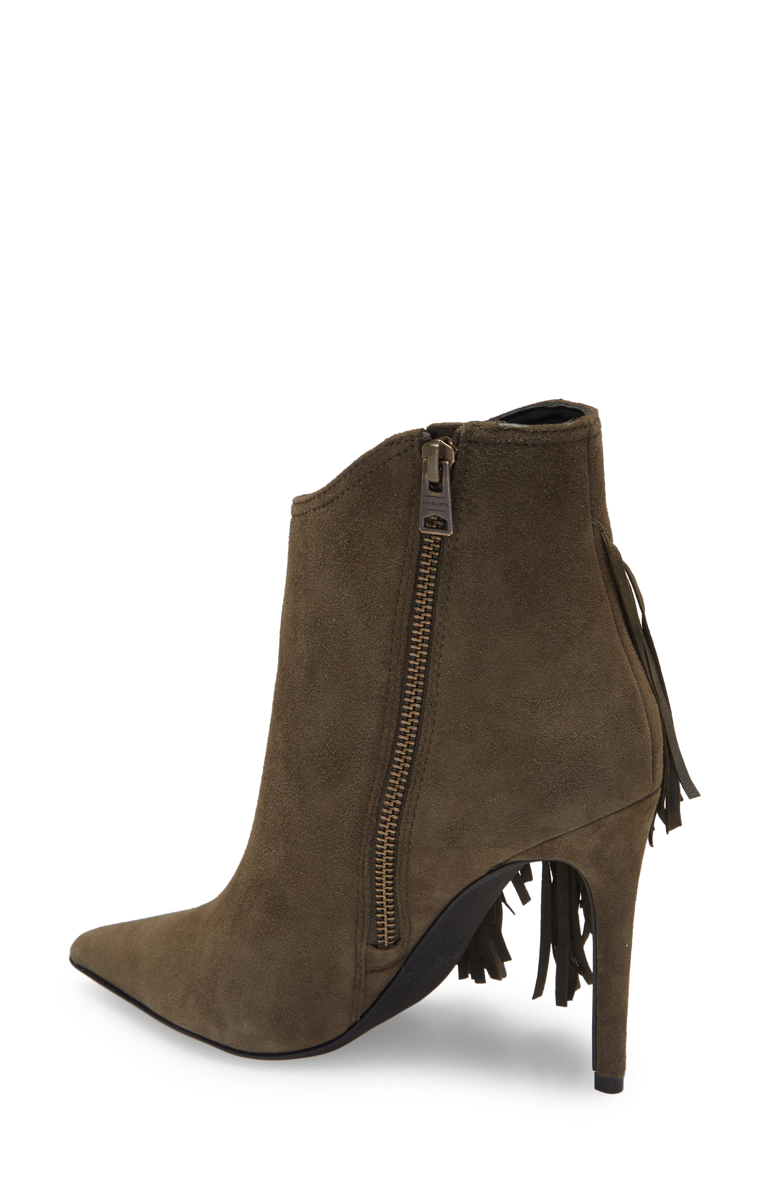 all saints fringe boots