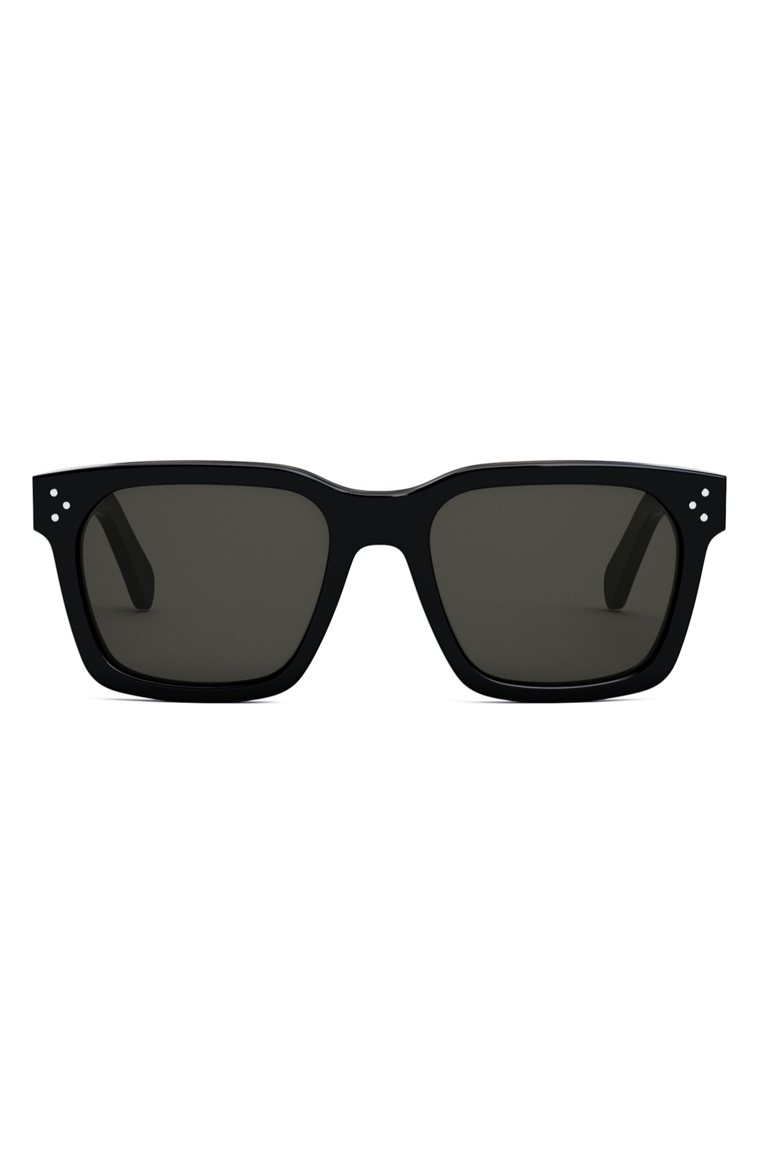 Celine Bold 3 Dots 54mm Geometric Sunglasses in Black for Men Lyst