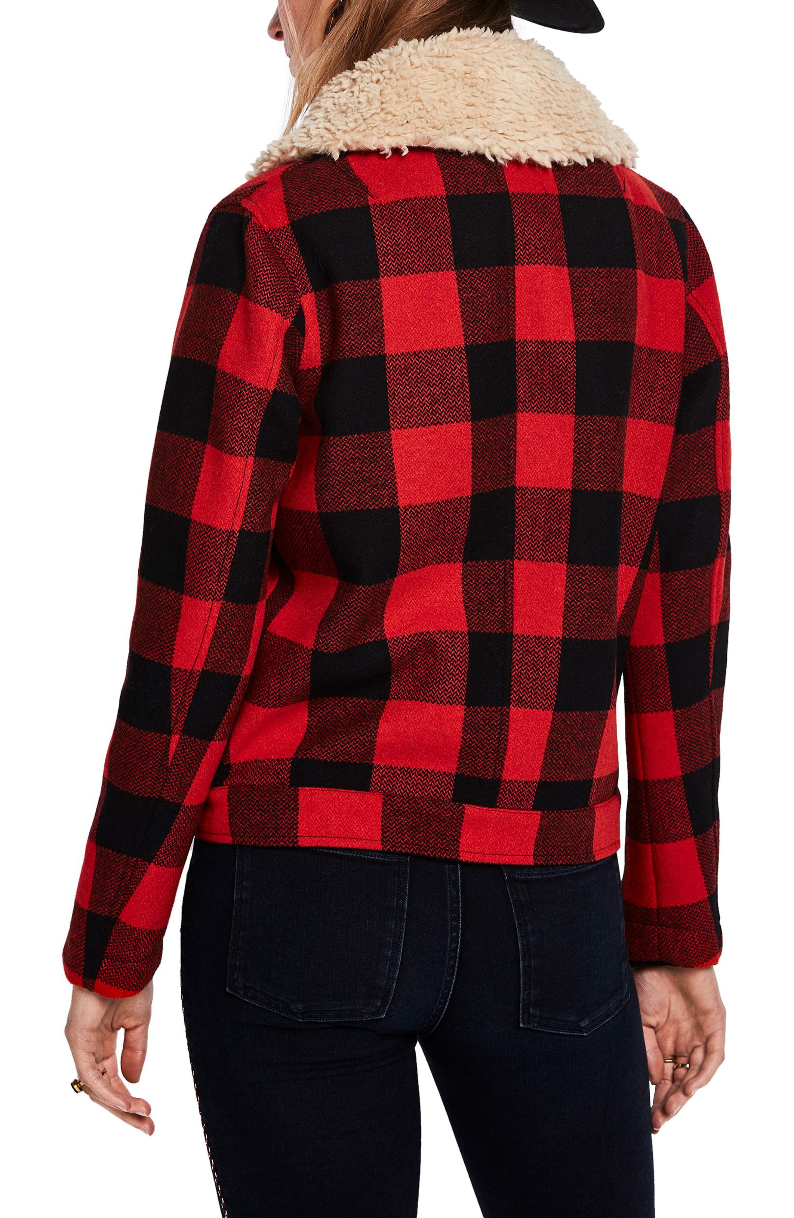 scotch and soda shearling jacket