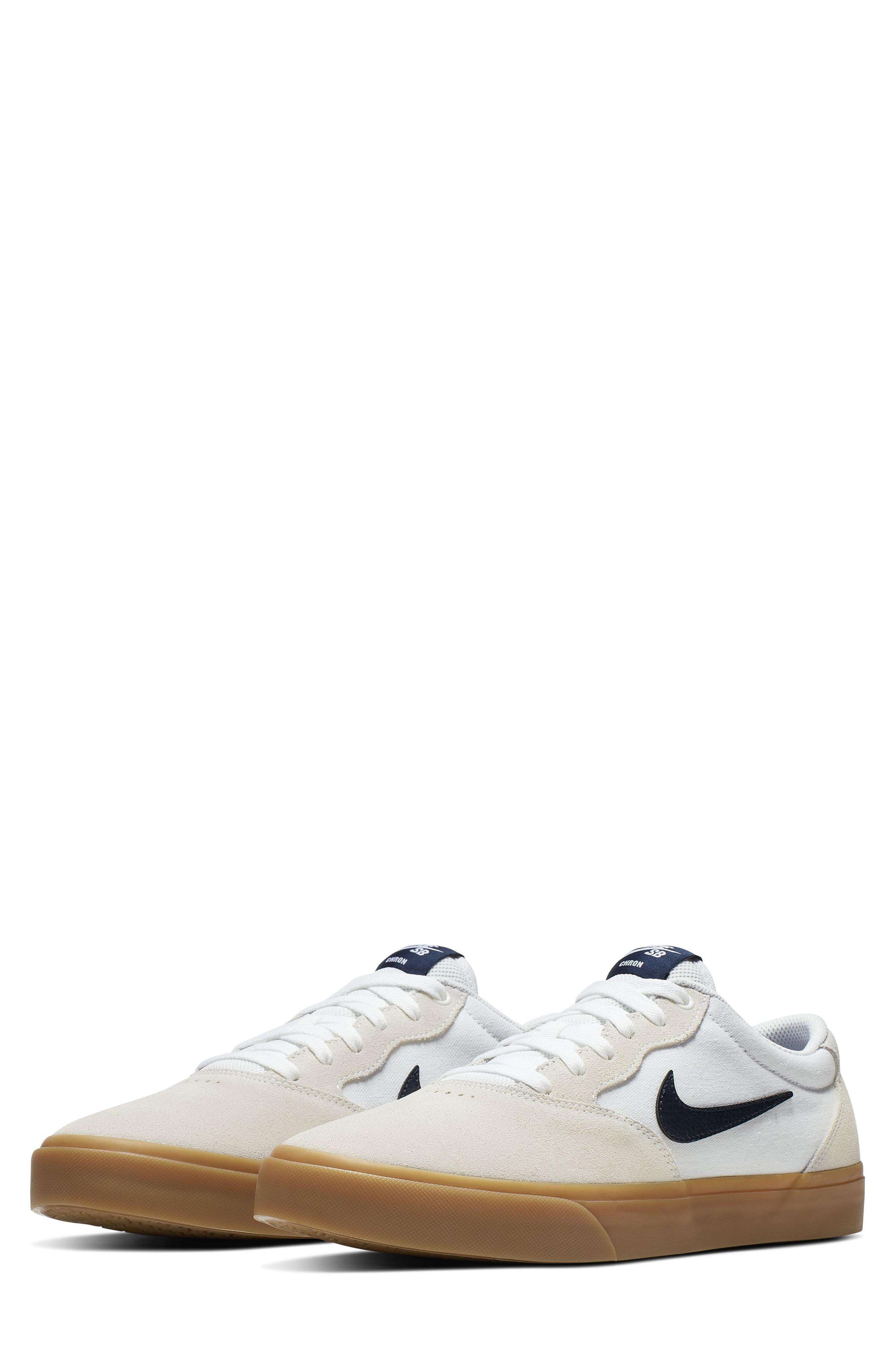 Nike Chron Solarsoft Trainers in White | Lyst