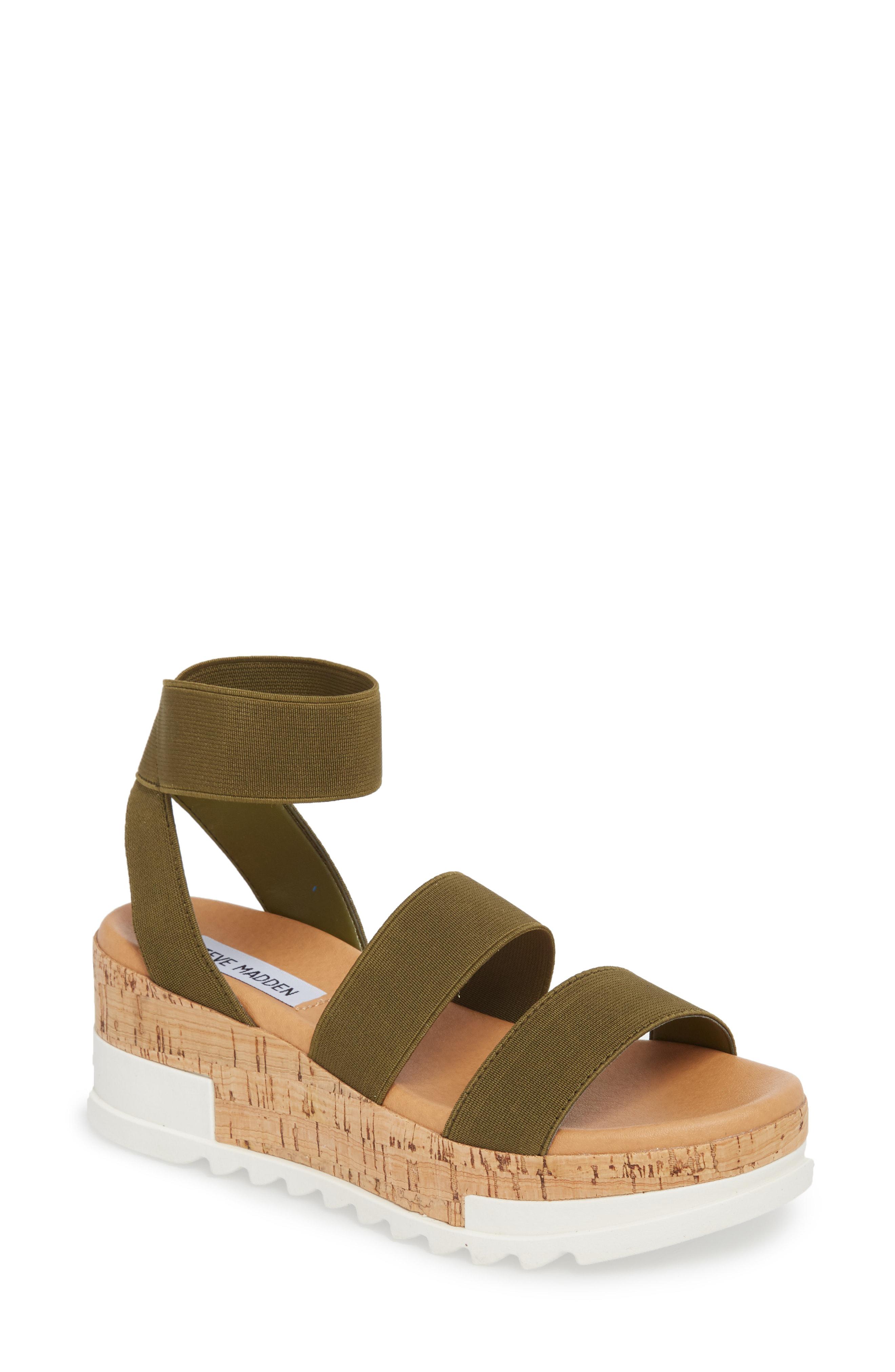 steve madden multi color sandals