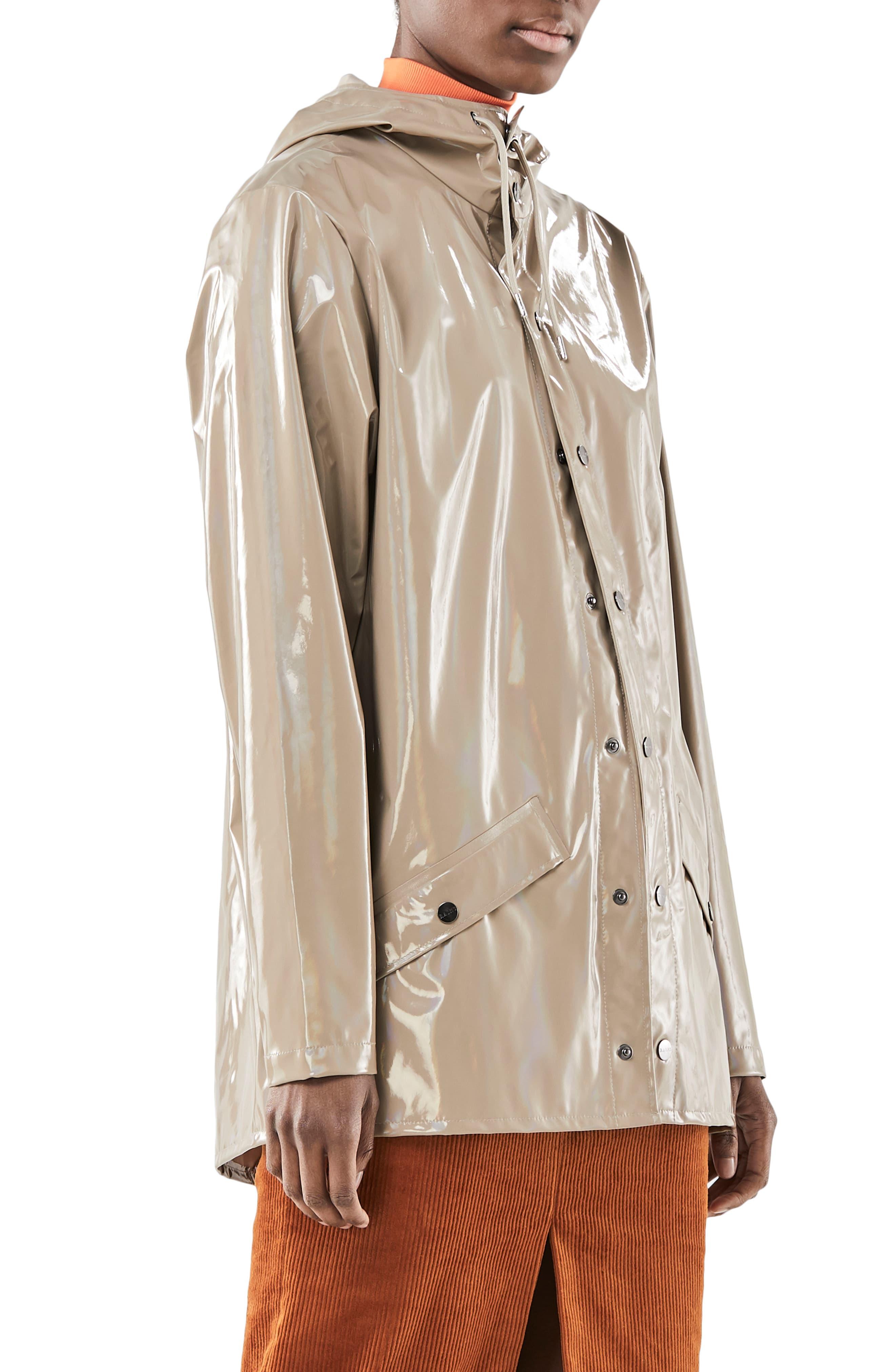 Rains Holographic Jacket in Natural - Lyst