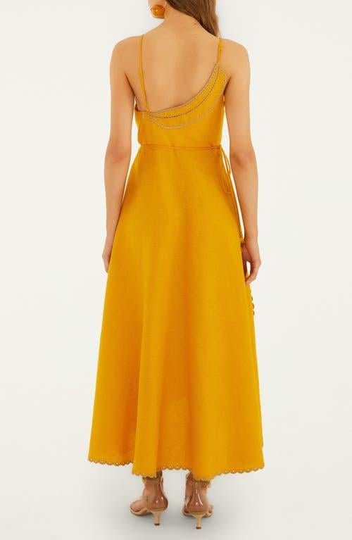 dress floral women Red Dress | Multi Floral Linen Blend Tie Front Maxi Dress