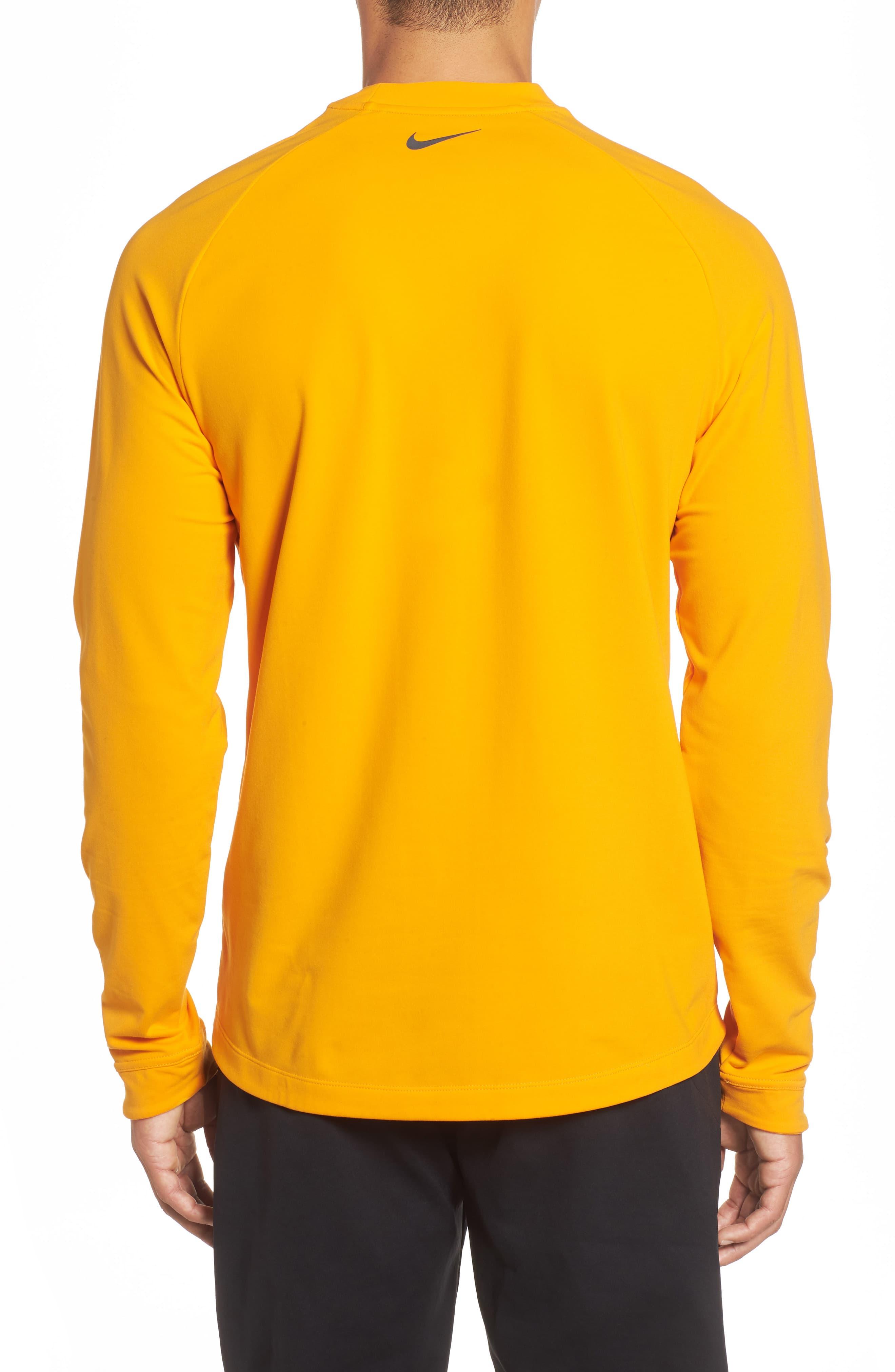 Nike Synthetic Thermal Mock Neck Sweat In Orange Ah7091-893 for Men - Lyst