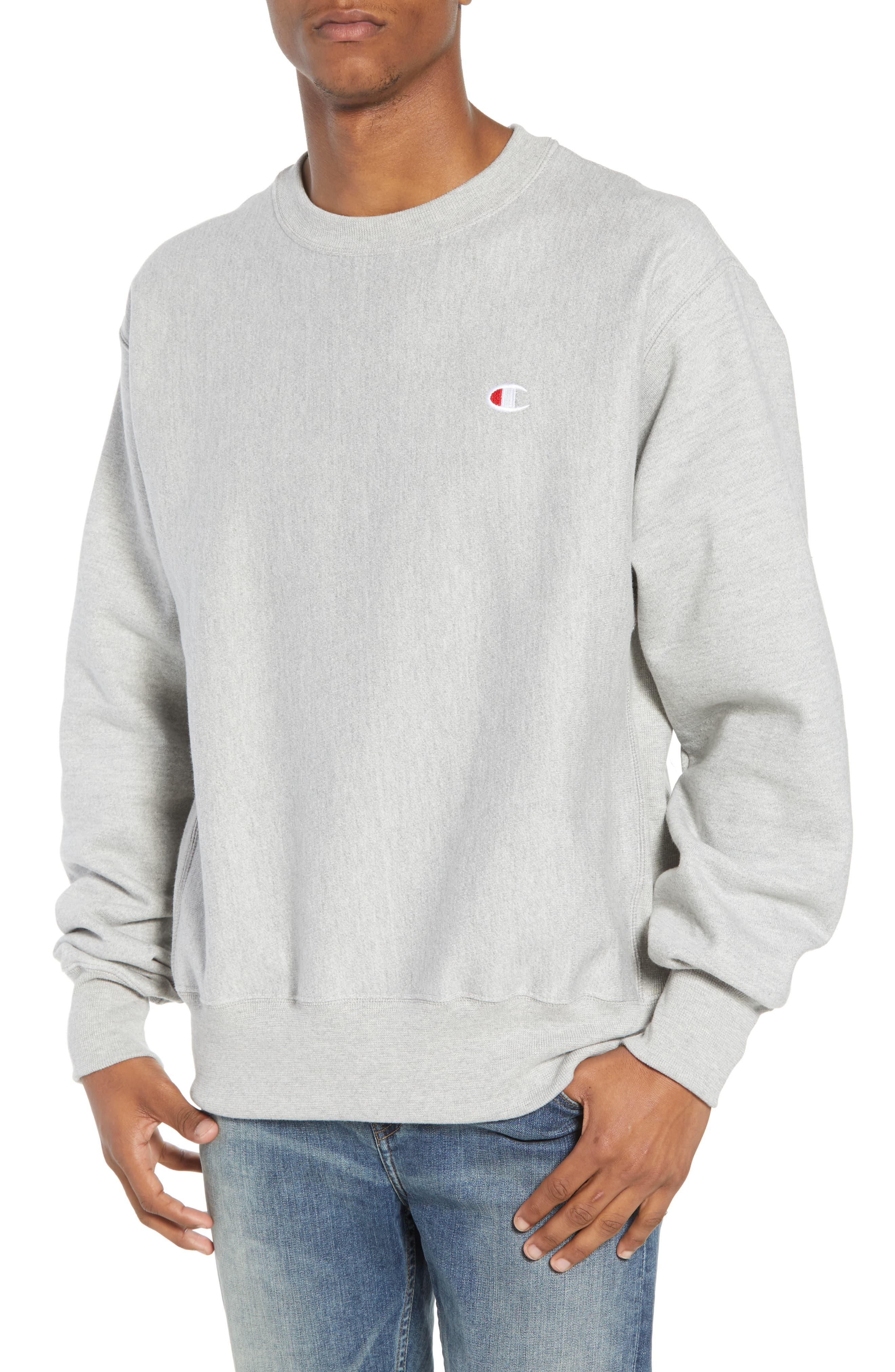 Champion Cotton Reverse Weave Crew Sweatshirt in Gray for Men - Save 10 ...