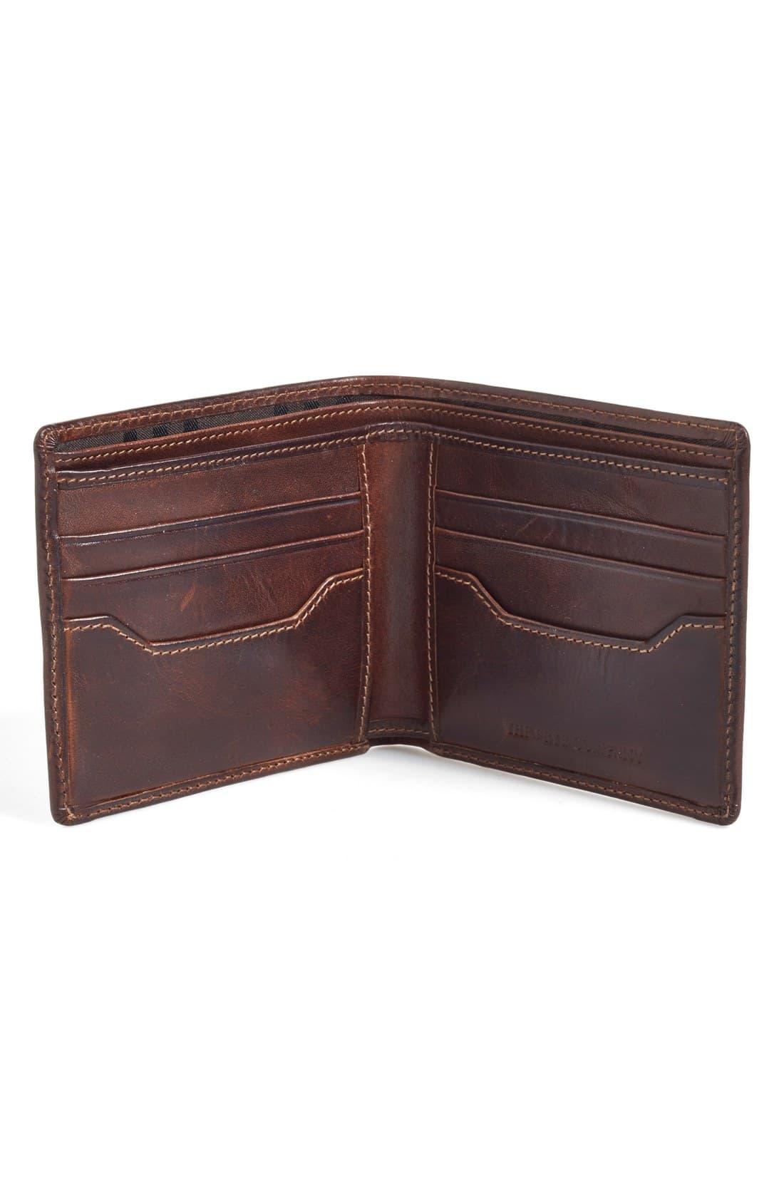 Frye &#39;logan&#39; Leather Billfold Wallet in Dark Brown (Brown) for Men - Lyst