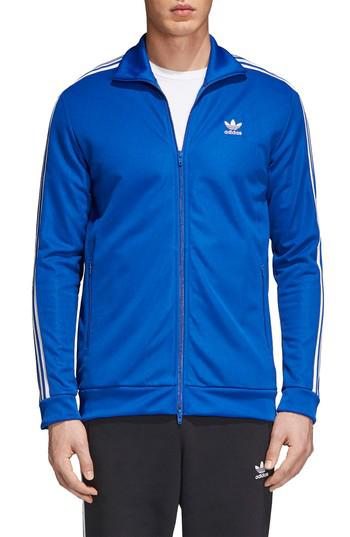 adidas beckenbauer jacket blue