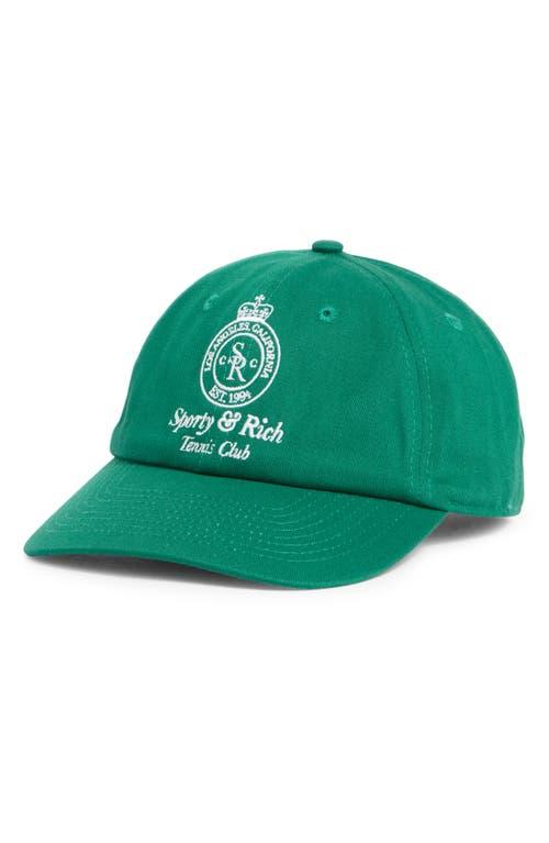 キャップ SPORTY & RICH LA RACQUET CLUB HAT GREEN Buy SPORTY & RICH men green 'la racquet' cap for $48 online