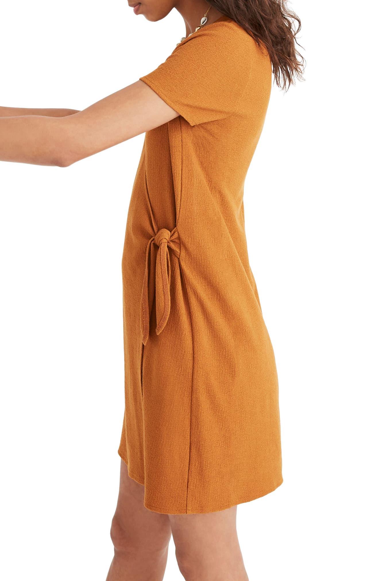 texture and thread wrap dress