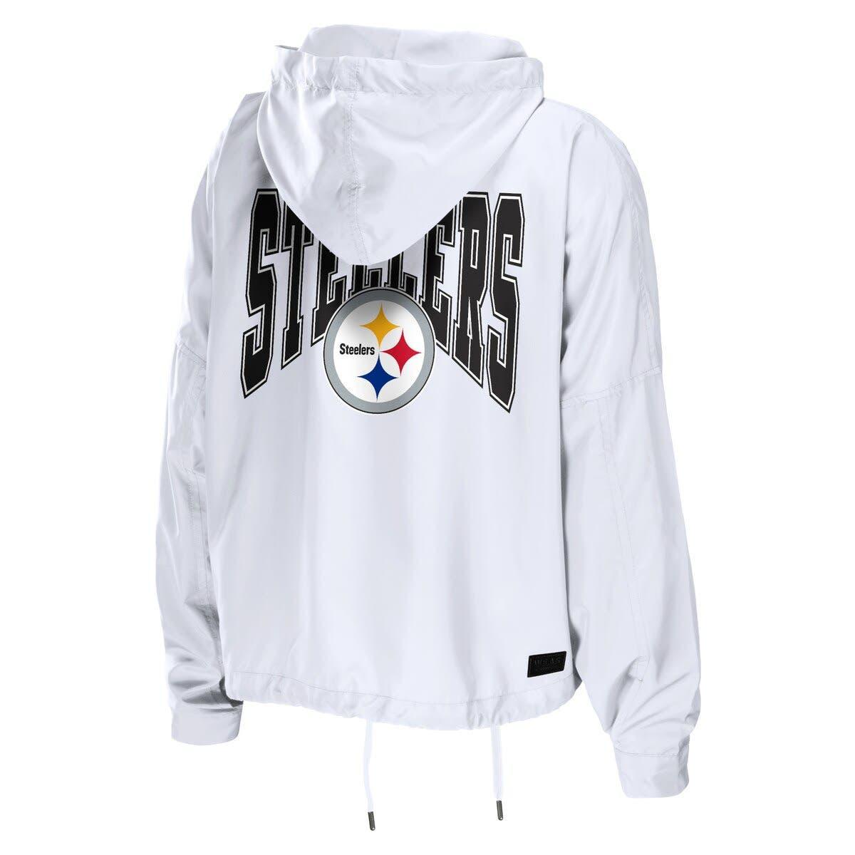 Steelers Women's Erin Andrews Hooded Denim Jacket
