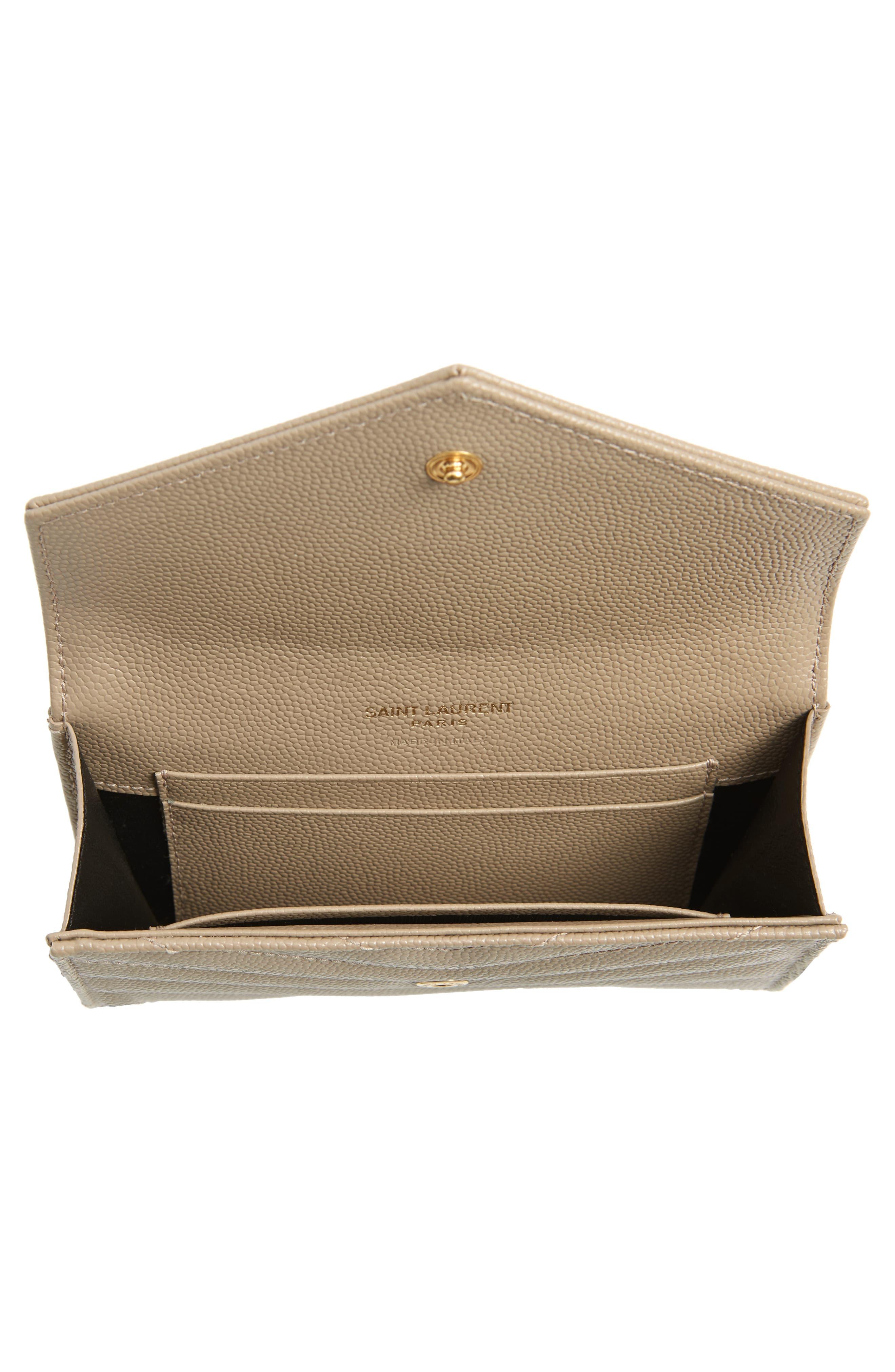 Monogram Quilted Leather French Wallet Saint Laurent 2025