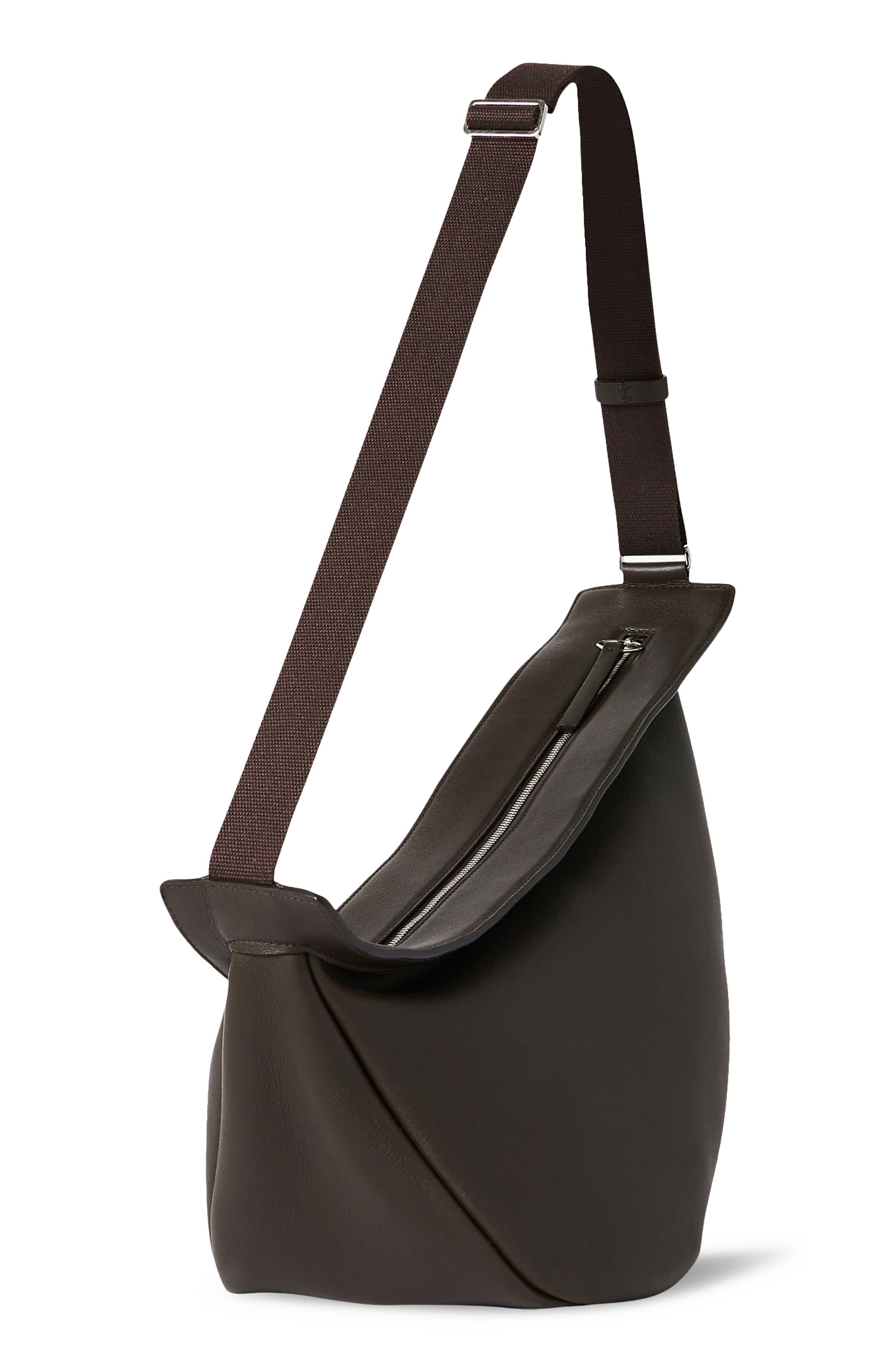 THE ROW Large Slouchy Banana Bag in Luxe Grain Leather