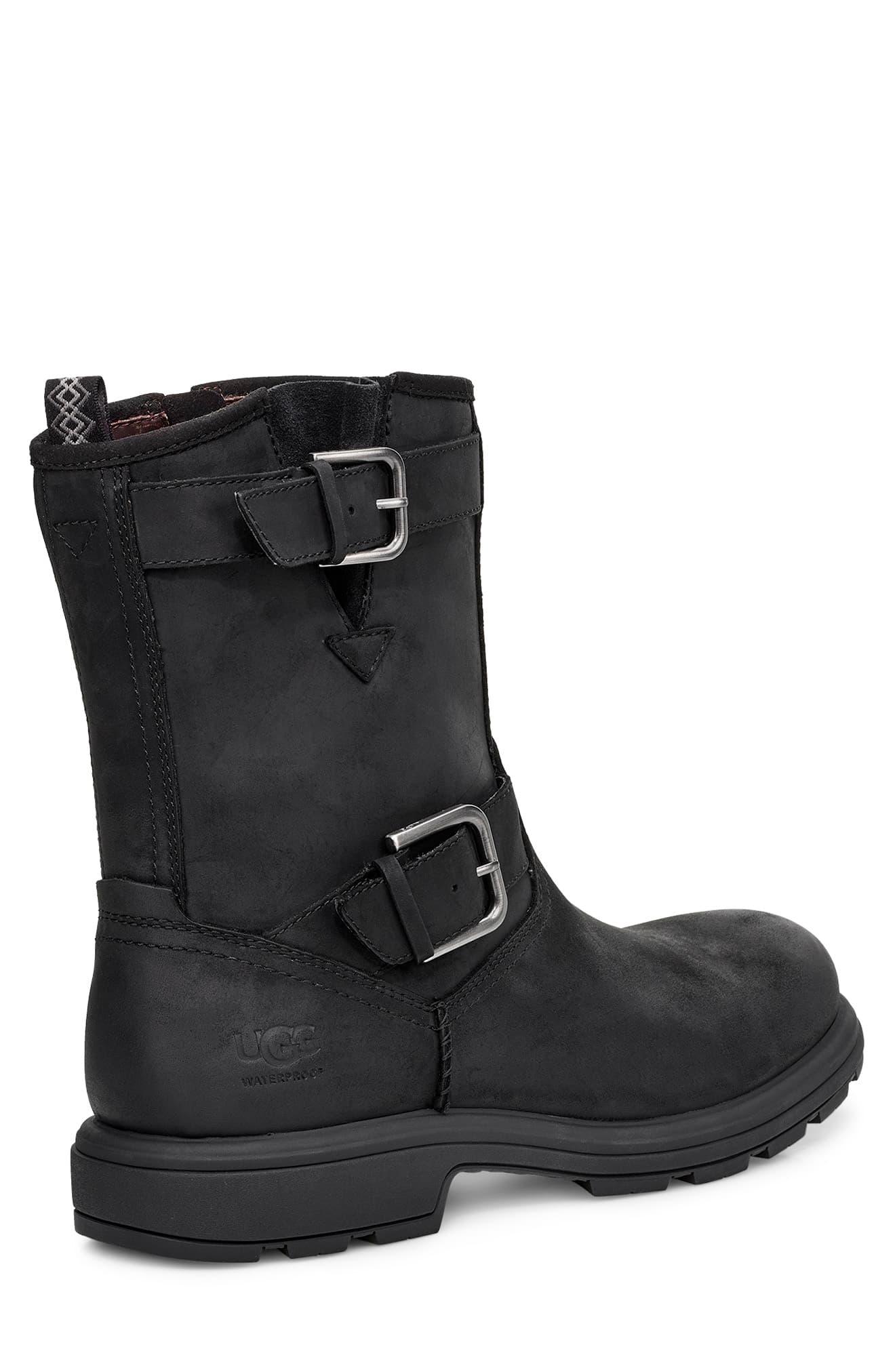 UGG Biltmore Moto Leather Boot in Black for Men | Lyst