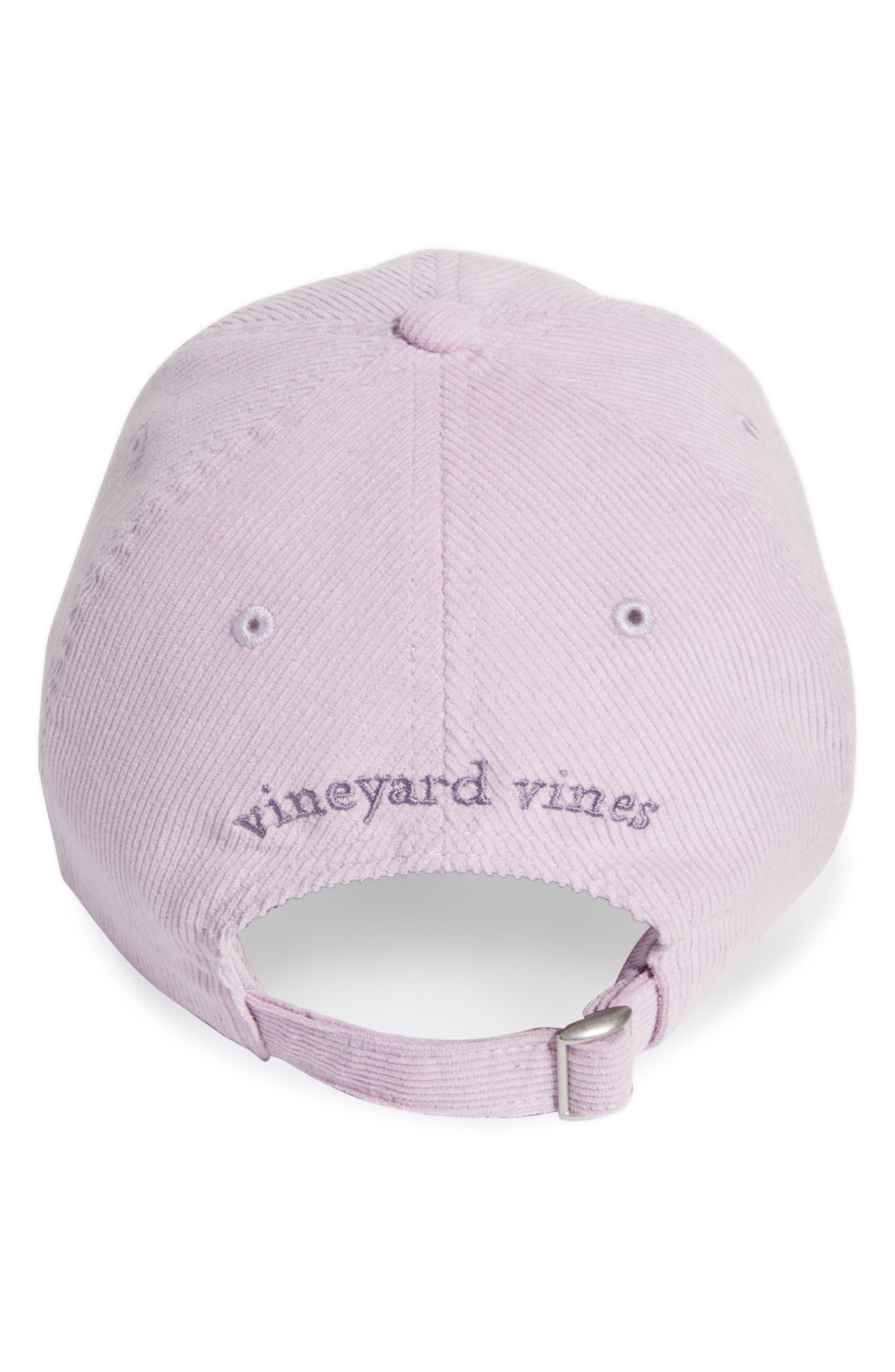 Vineyard Vines Corduroy Baseball Cap in Pink
