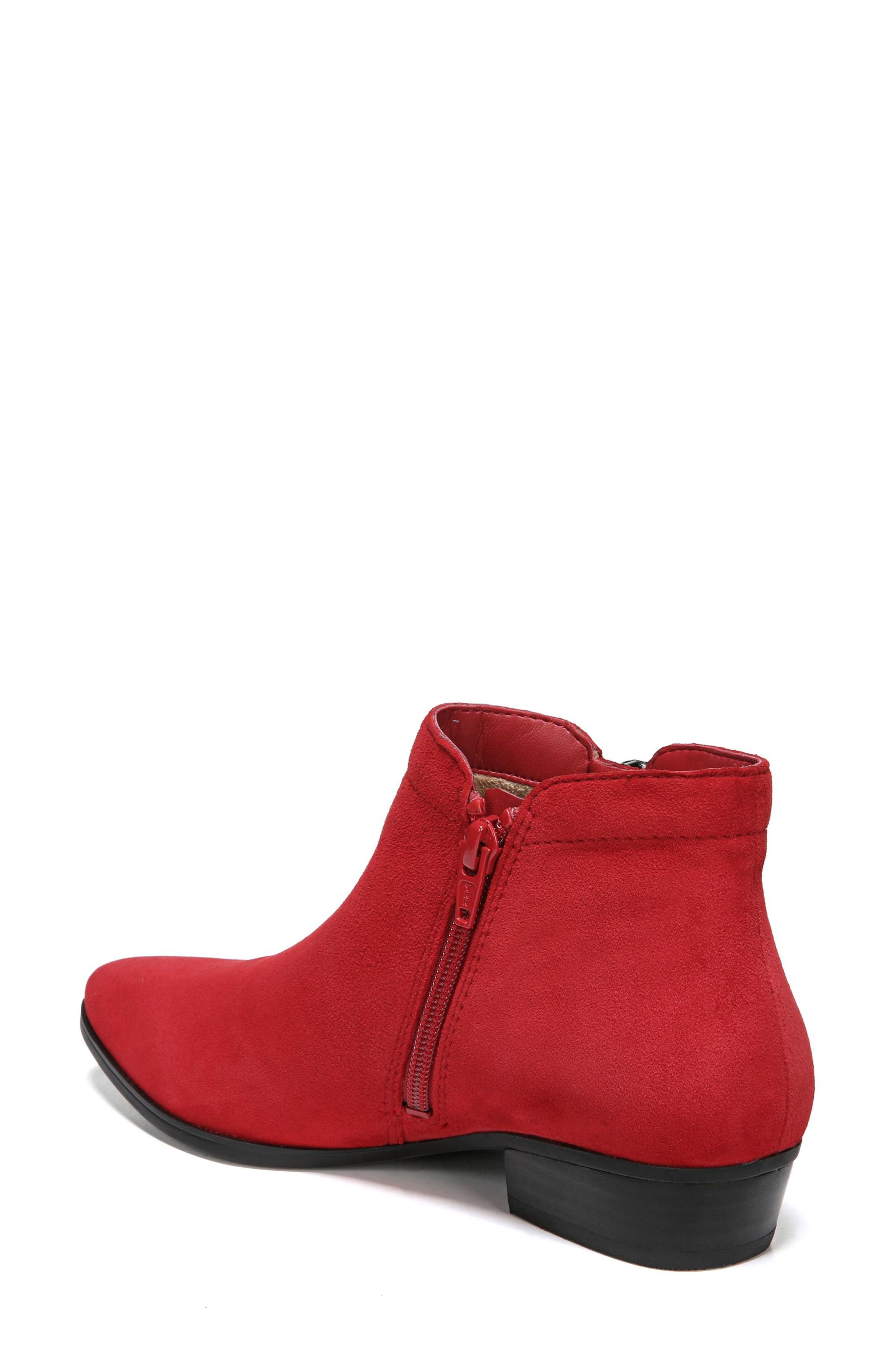naturalizer blair booties red