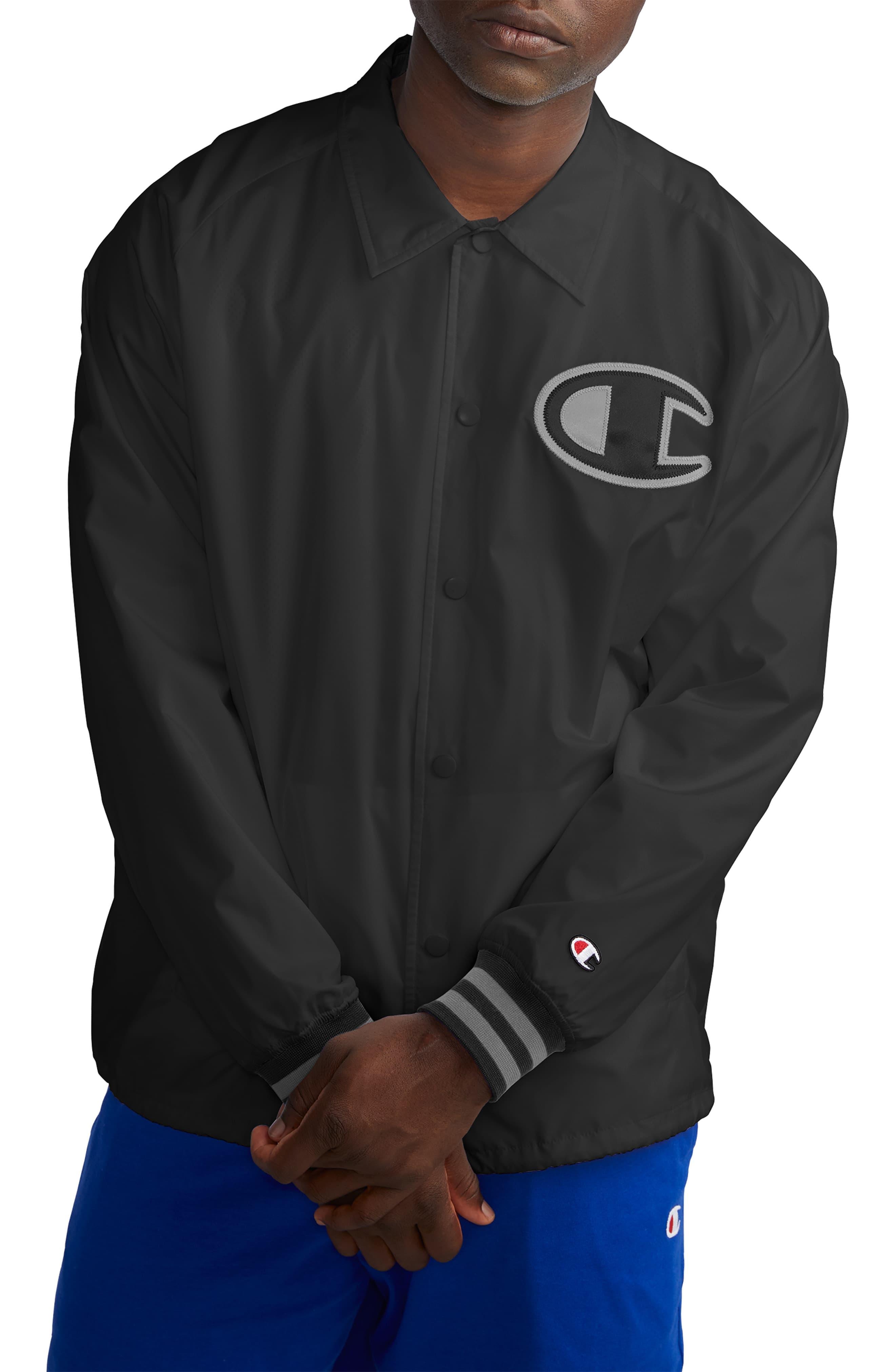 champion black padded jacket