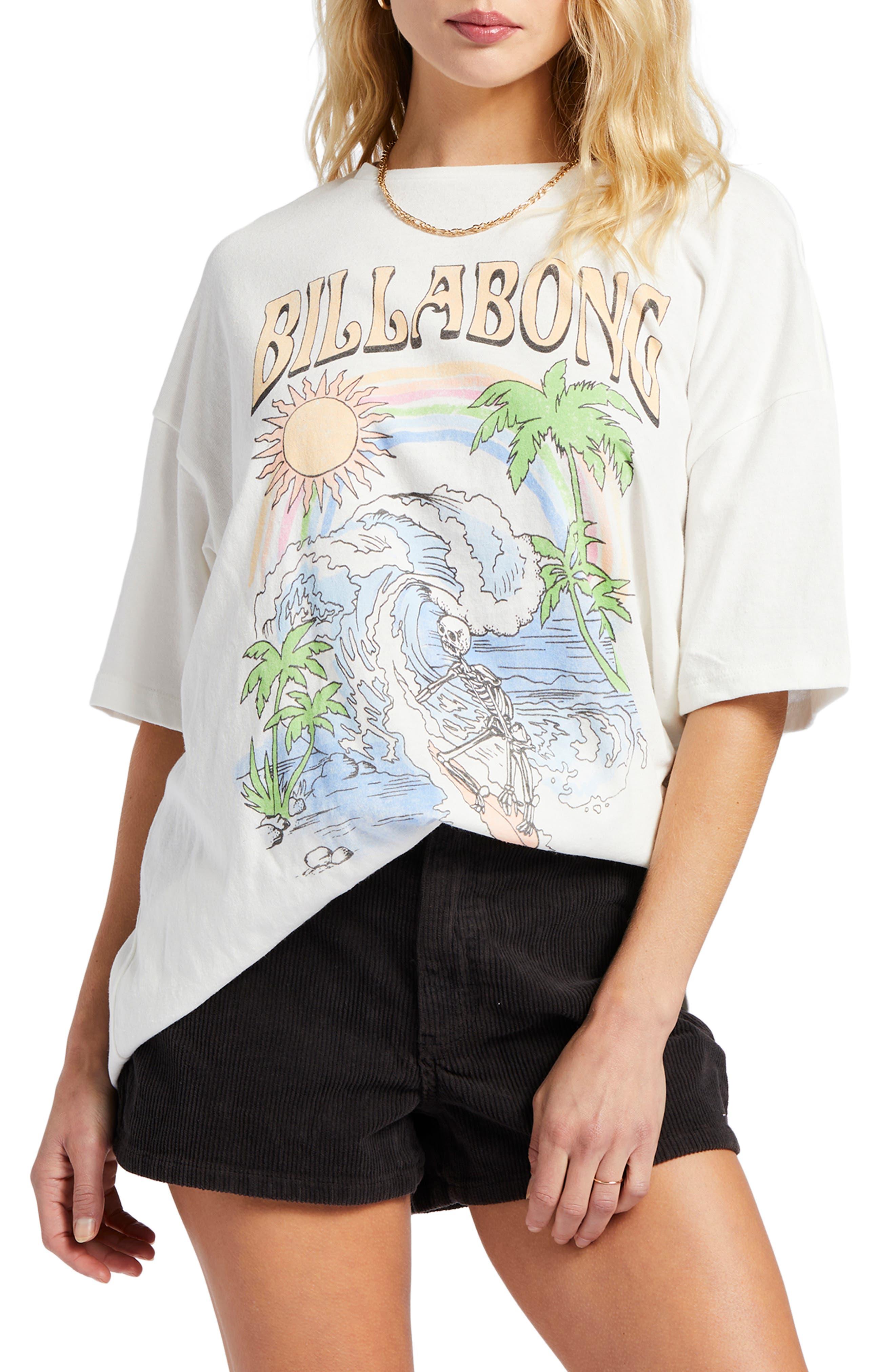 Billabong X Sun Chasers Over The Rainbow Cotton Graphic T-shirt in White |  Lyst