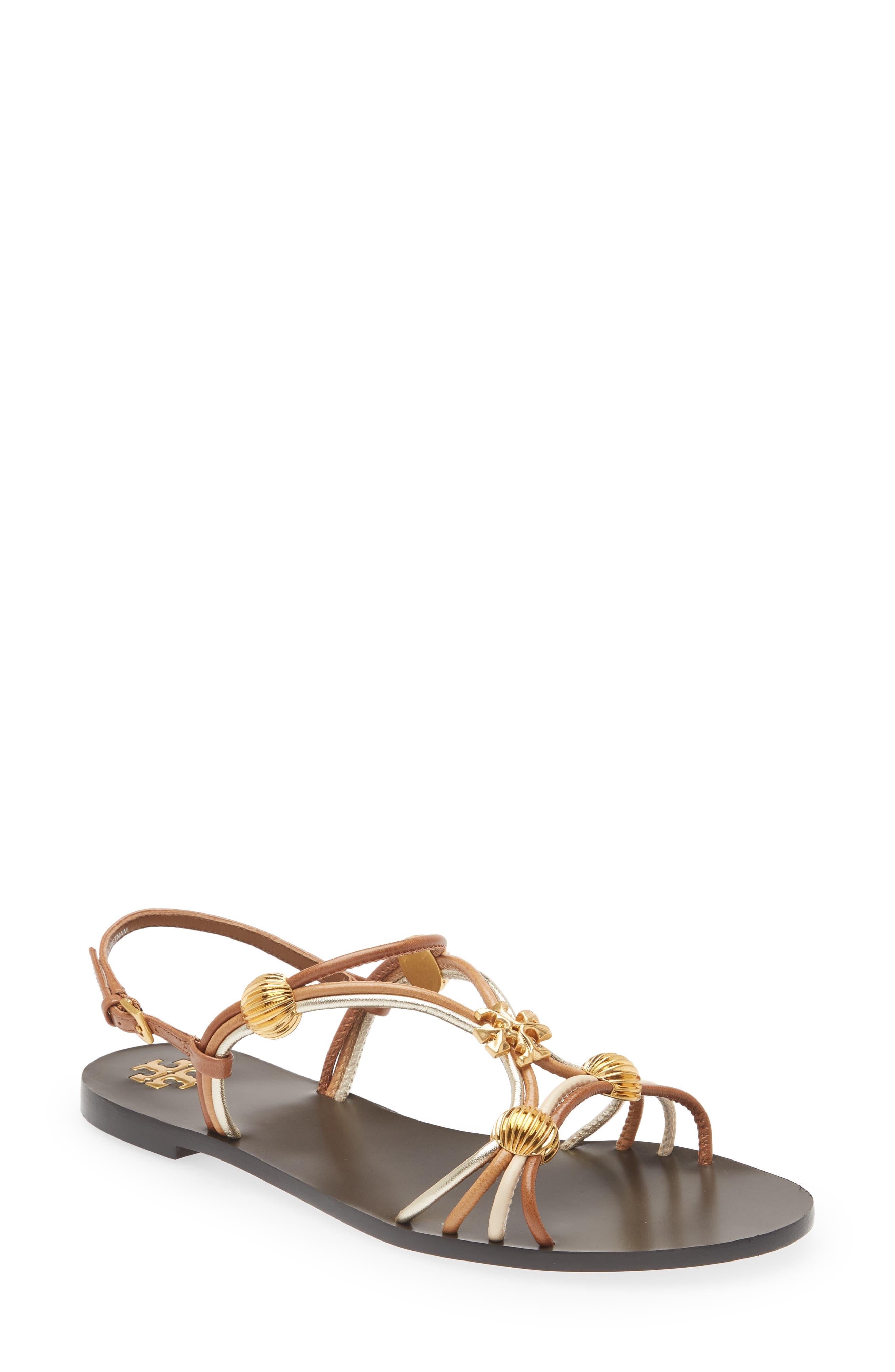 Tory Burch Capri Beaded Strappy Sandal Lyst