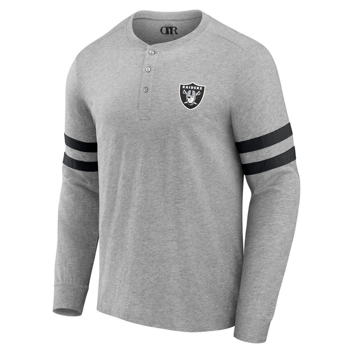 NFL X DARIUS RUCKER Collection By Fanatics Las Vegas Raiders Henley Long  Sleeve T-shirt At Nordstrom in Gray for Men