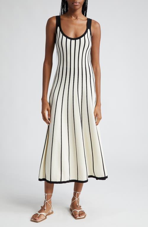 Zimmermann Matchmaker Stripe Tank Sweater Dress in White | Lyst