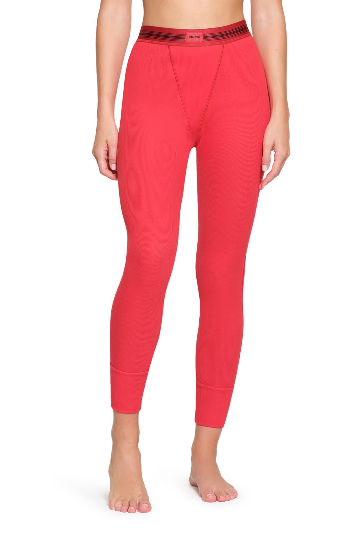 SKIMS - Ribbed high-rise stretch-cotton leggings