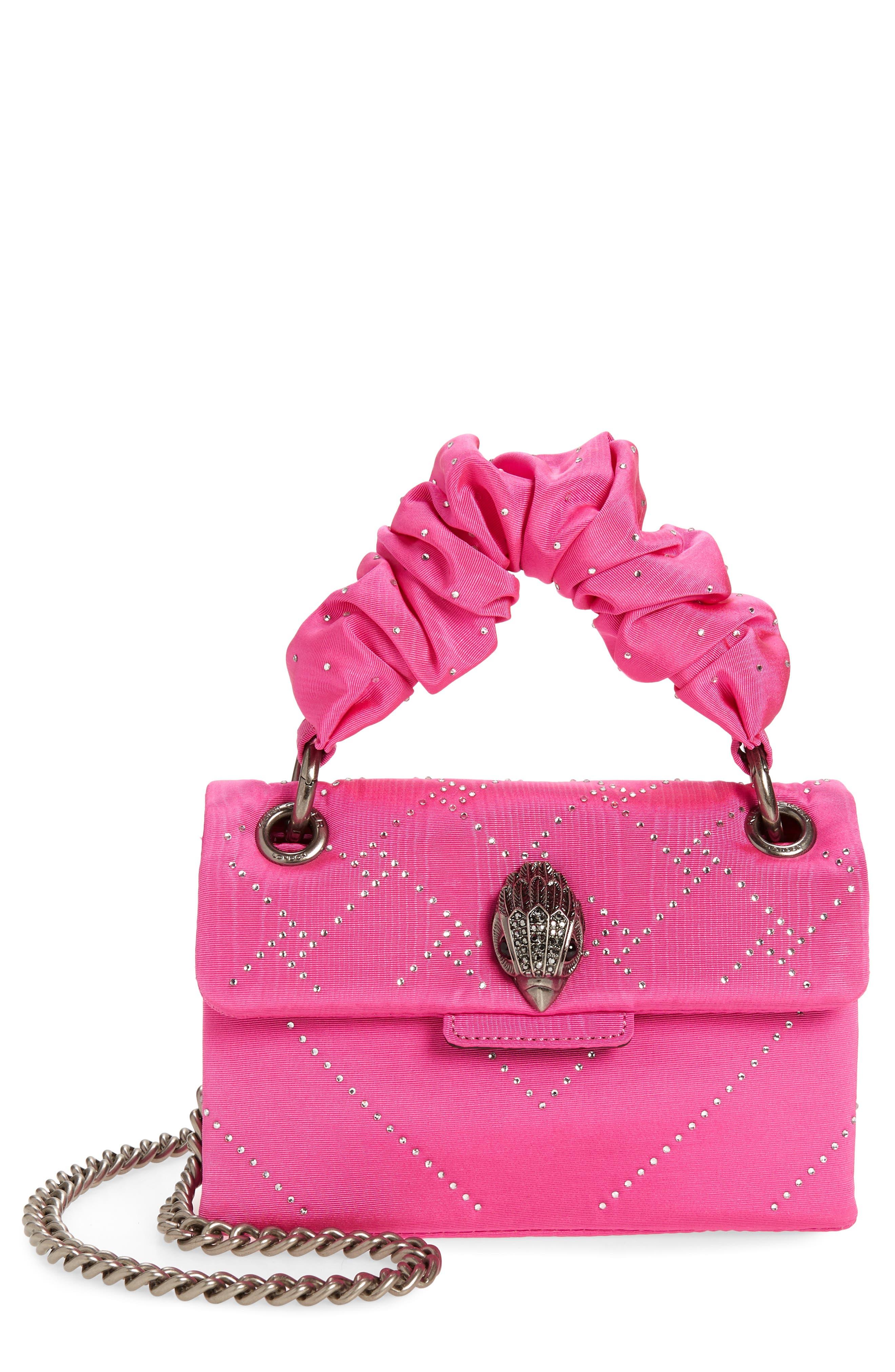 Kurt Geiger Mini Kensington Ruched Handle Bag in Pink | Lyst