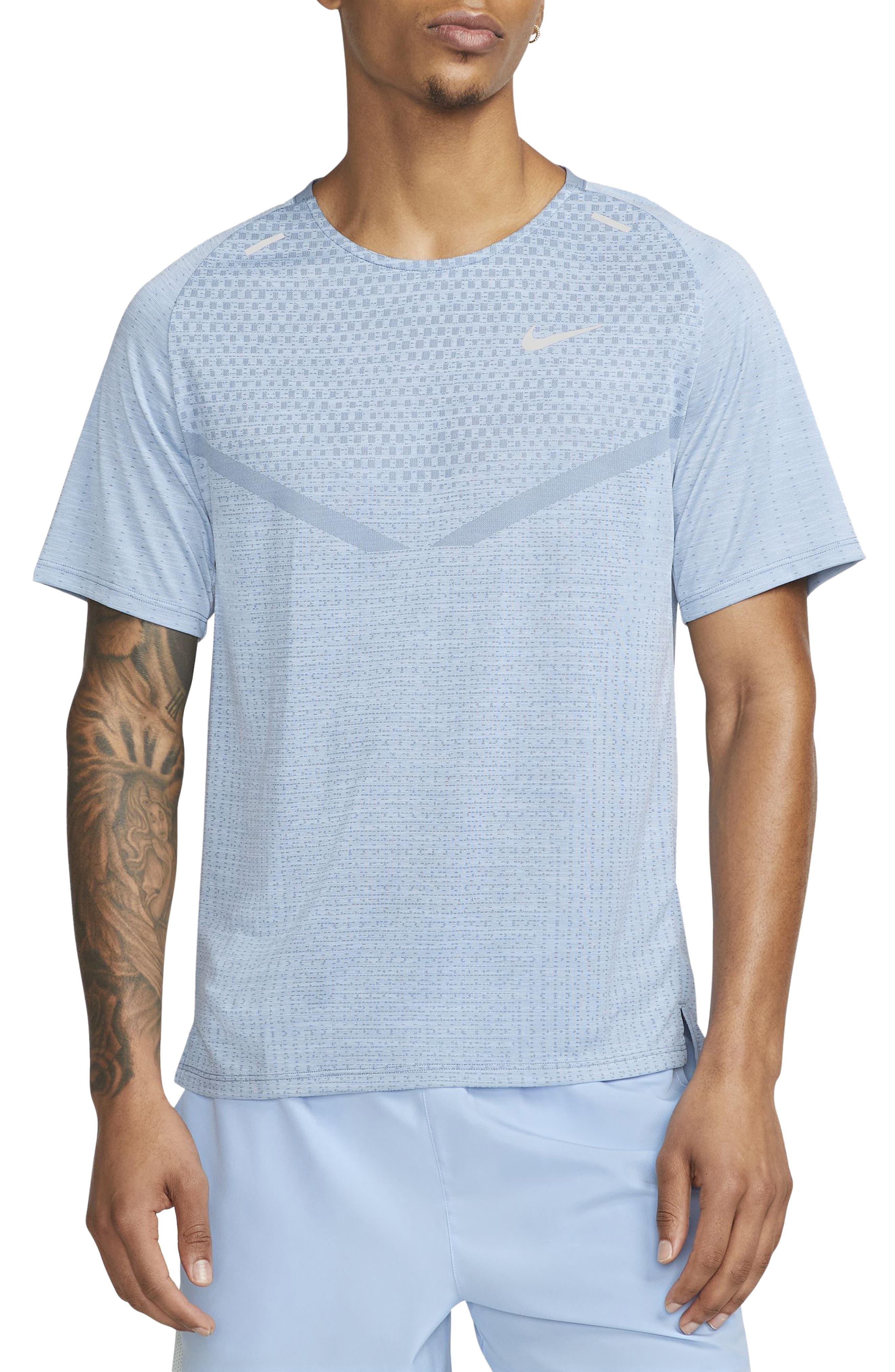 Nike Dri-fit Advanced Techknit Ultra Running T-shirt in Blue for Men | Lyst