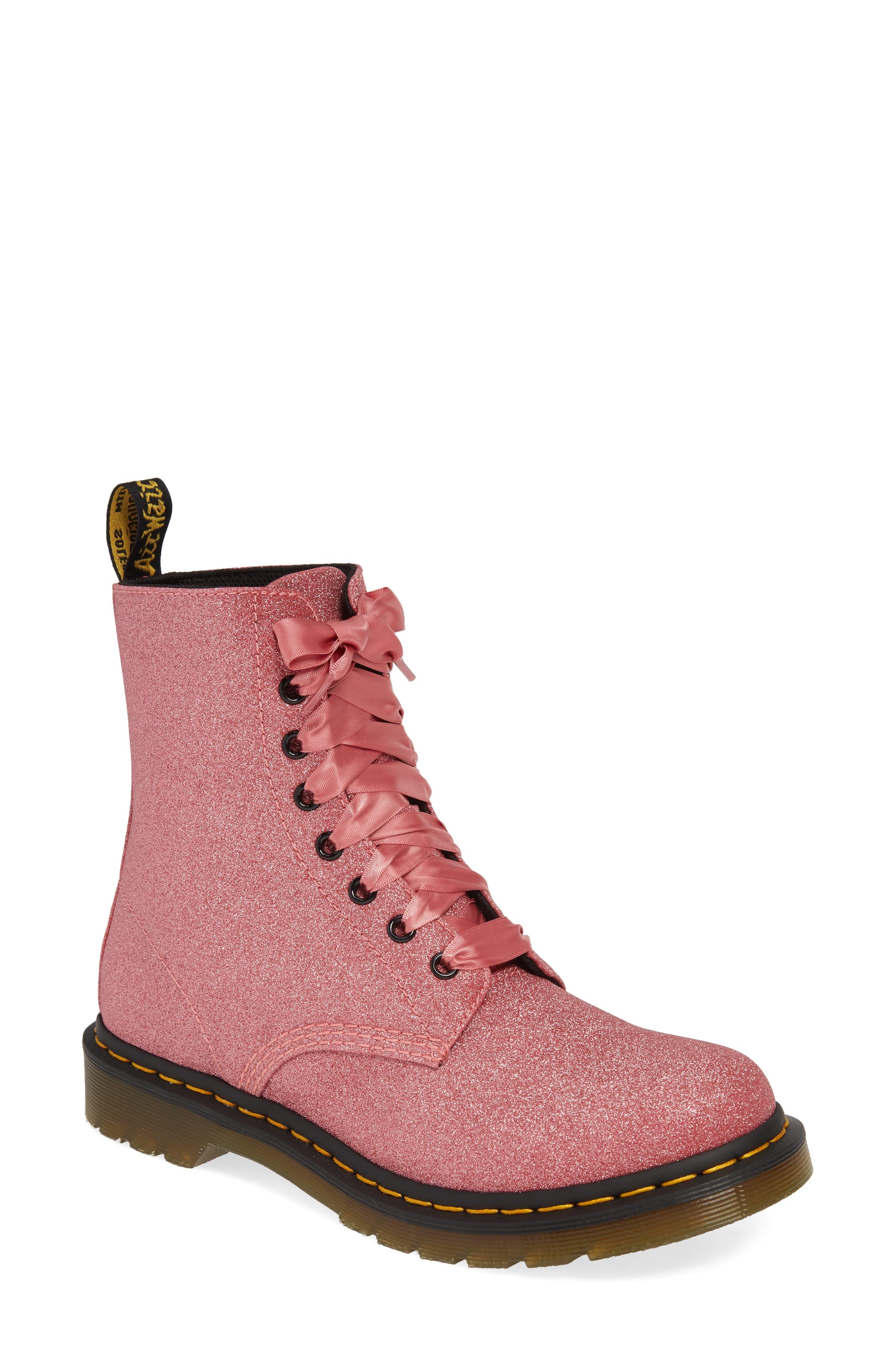 pink sparkly dr martens