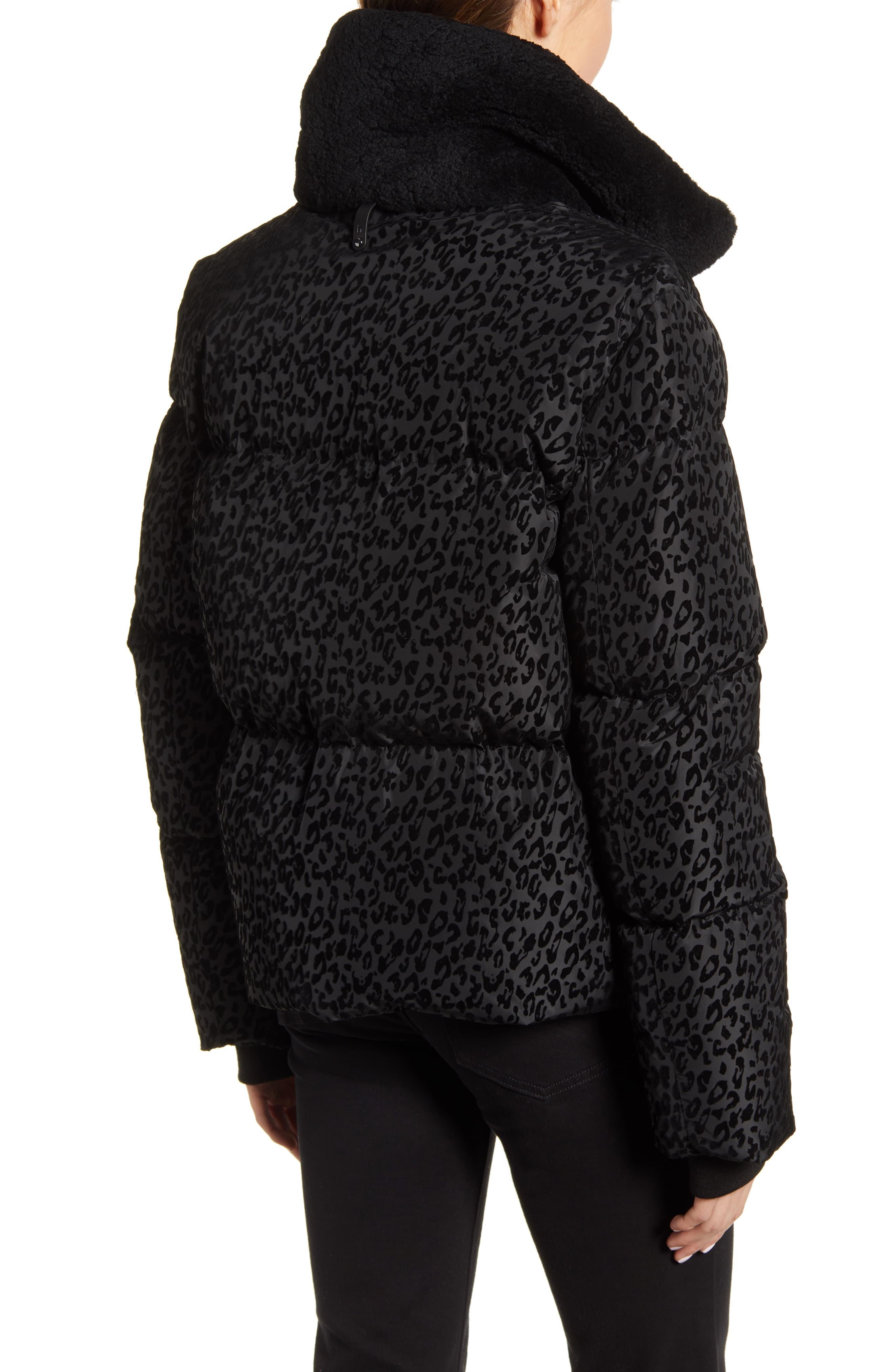 mackage leopard puffer