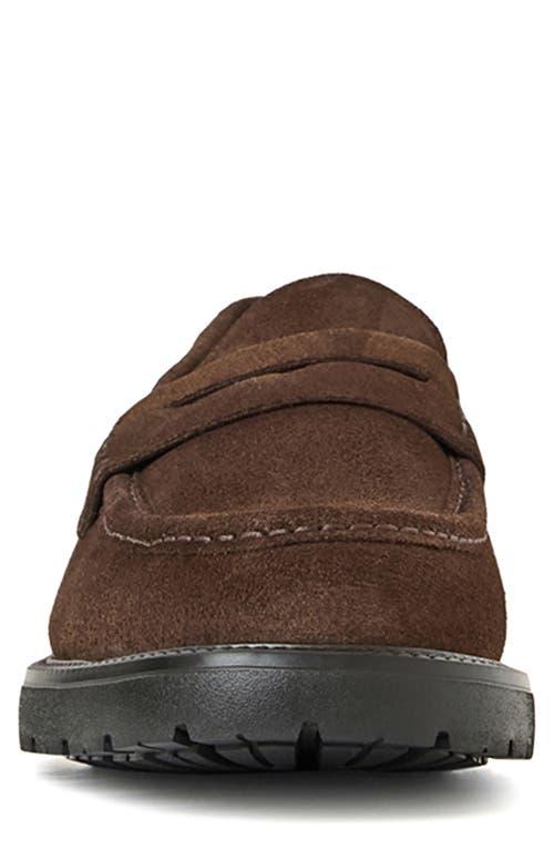 Aquatalia Andreo Brown Suede Penny Loafers Aquatalia Blake Water Resistant Penny Loafer in Brown for  main image 2
