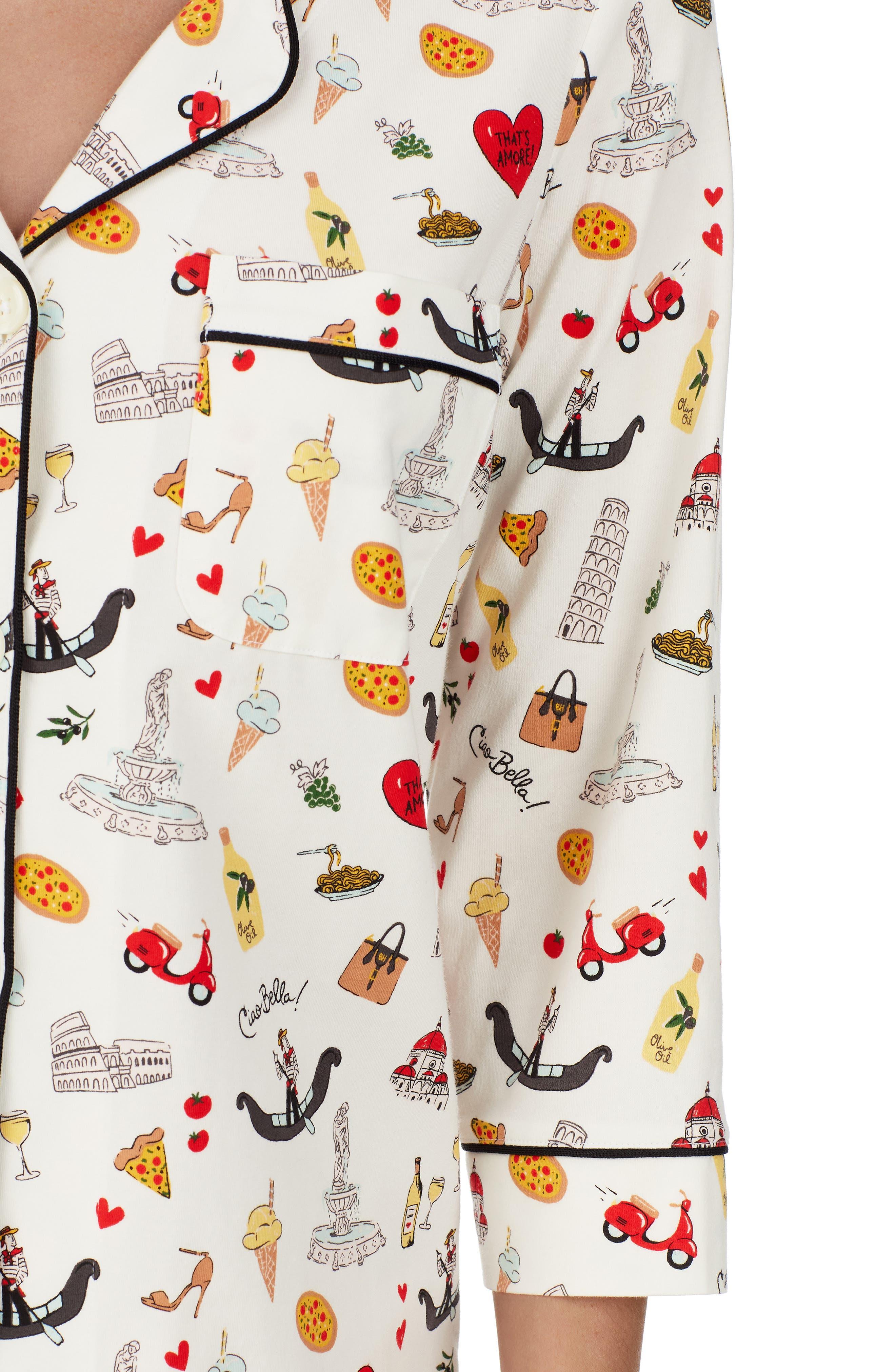 Bedhead Italian Print Crop Stretch Organic Cotton Pajamas Lyst