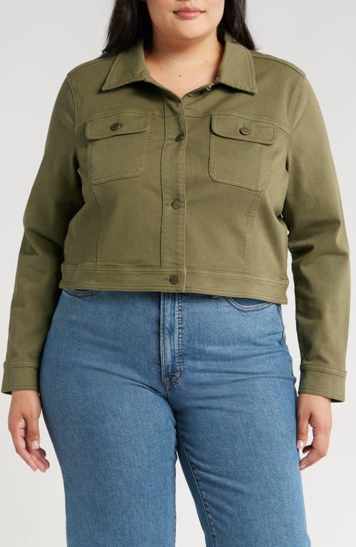 Caslon Crop Cotton Blend Twill Jacket Lyst