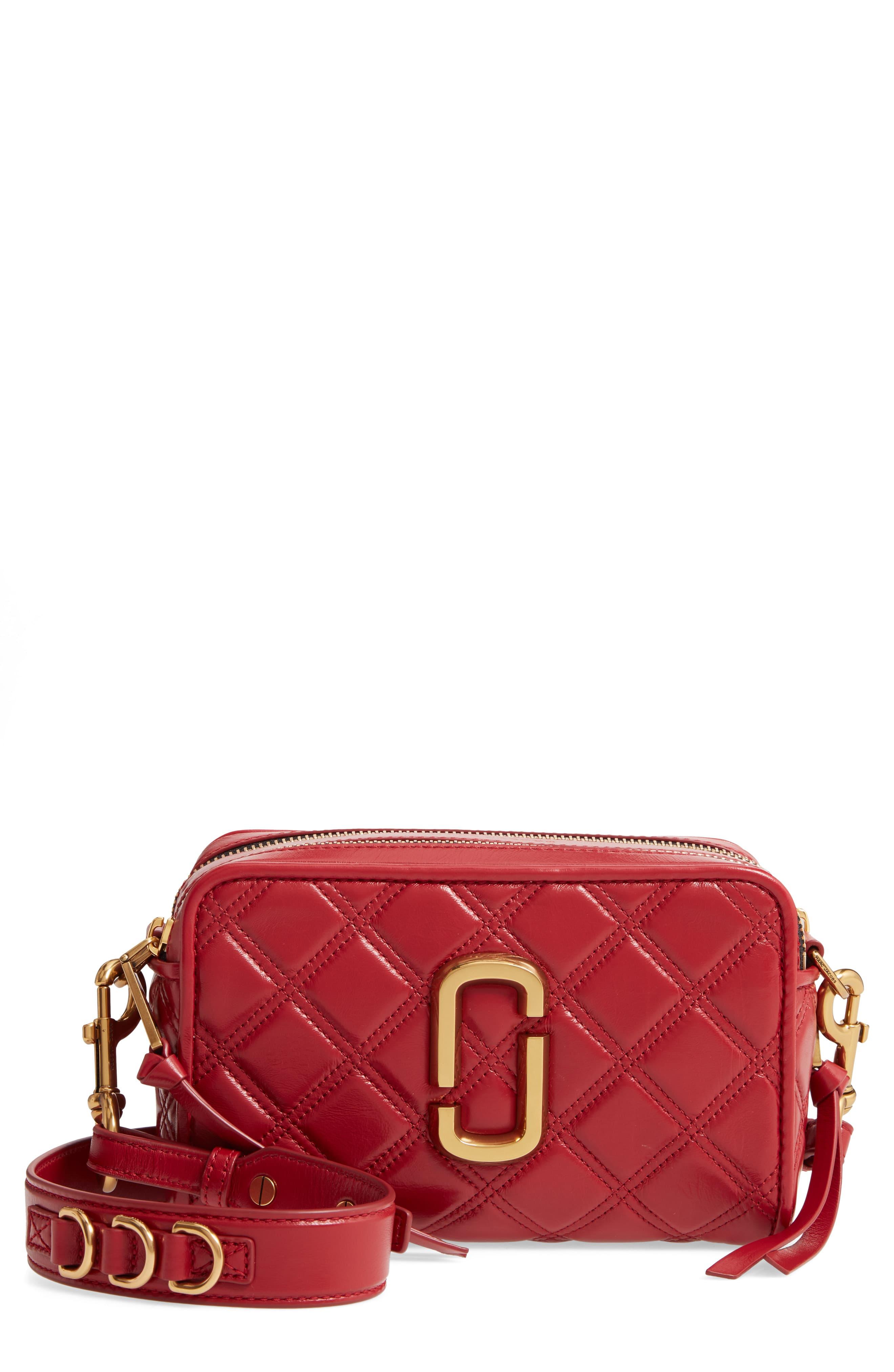 Marc Jacobs Candy Pink The Softshot 21 Small Natural Grain Leather  Crossbody Bag at FORZIERI