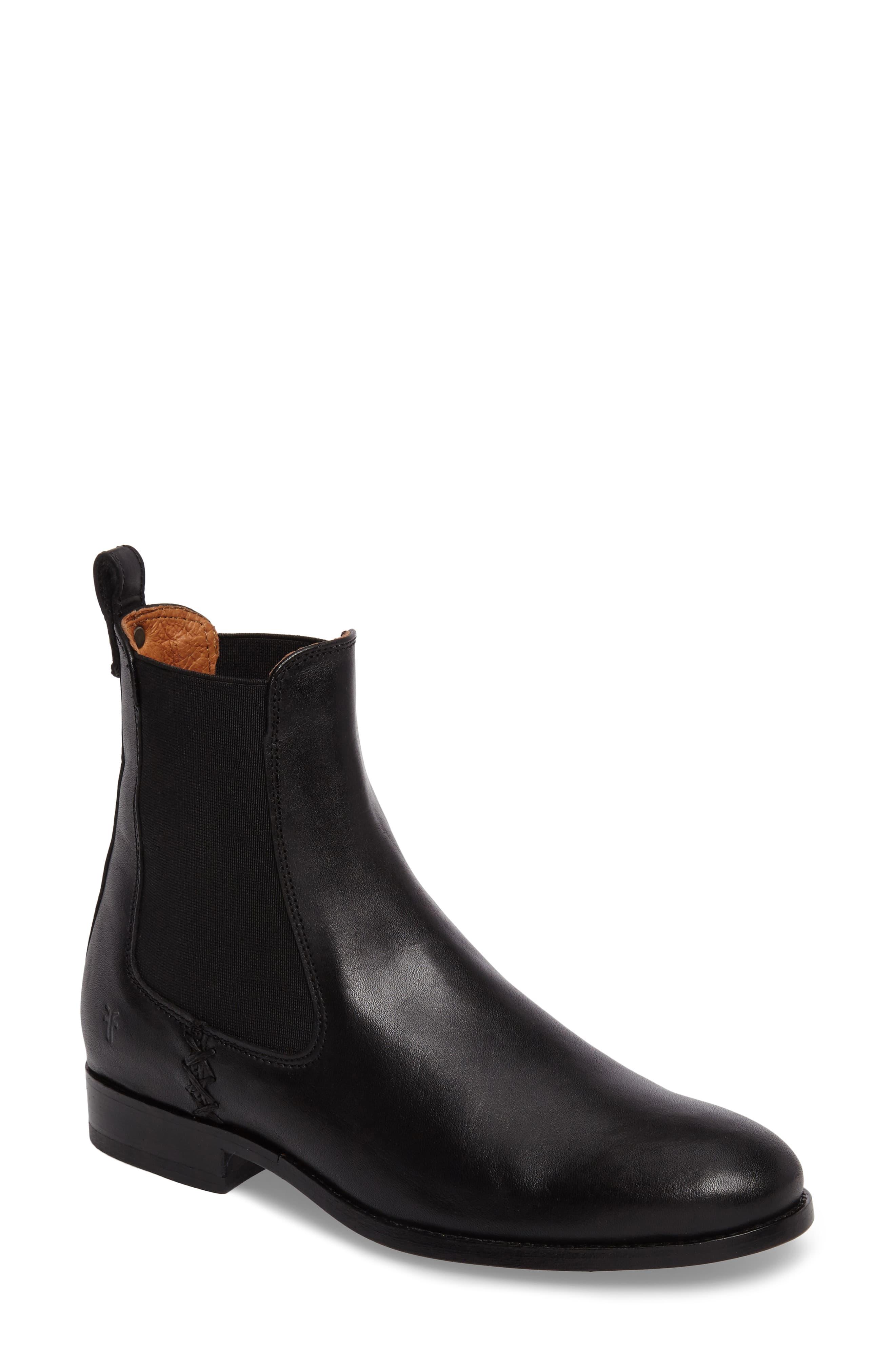 frye melissa chelsea boot black
