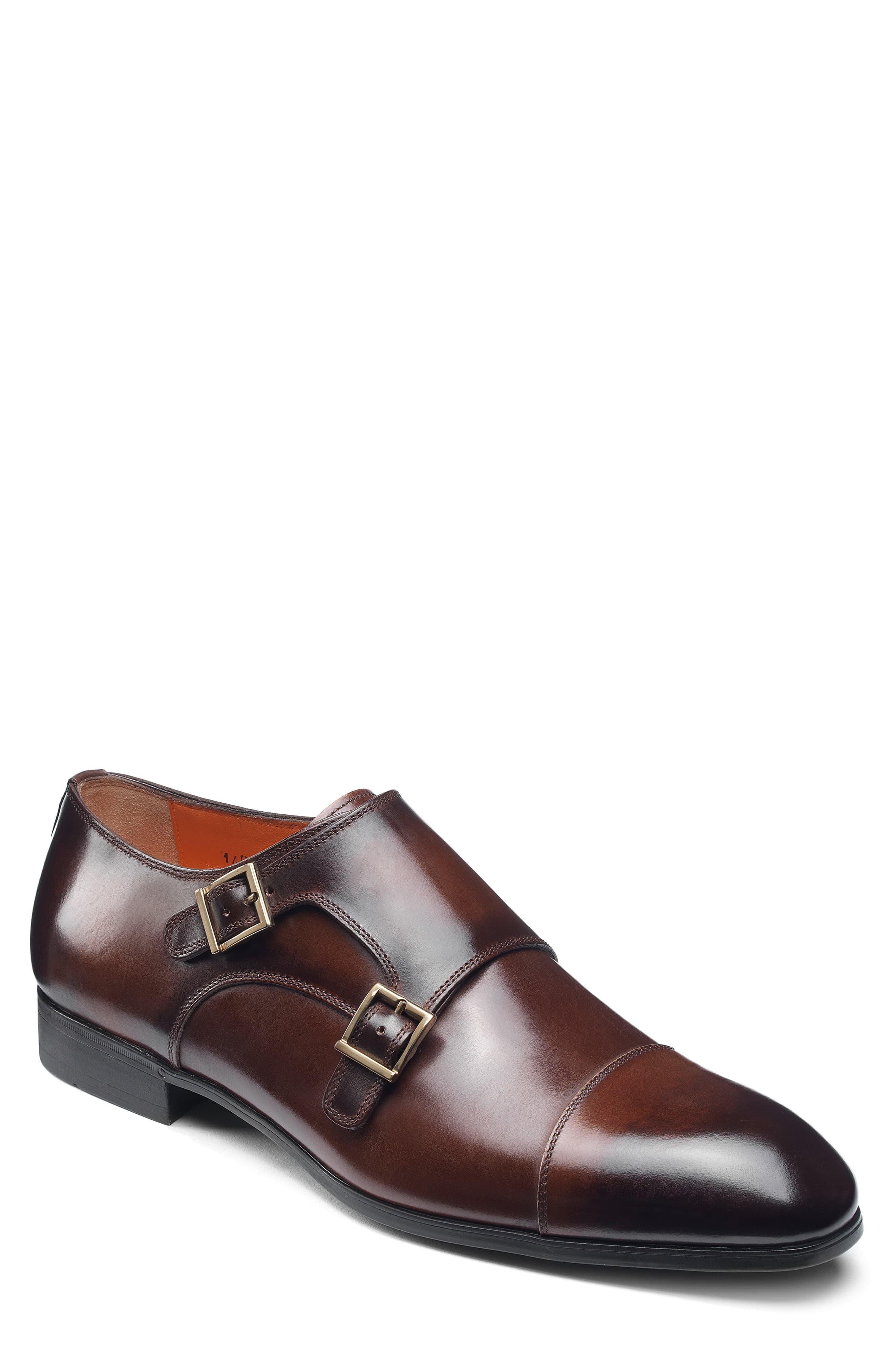 santoni monk strap