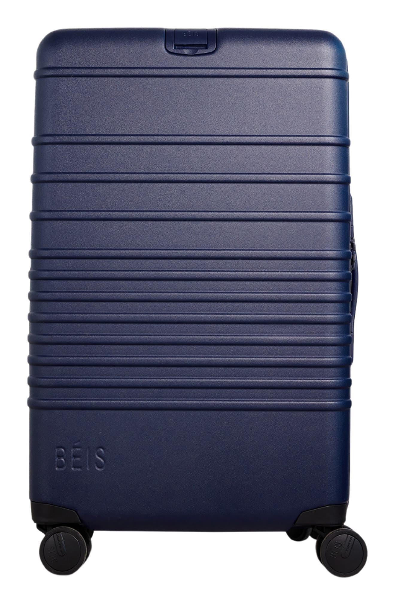 BEIS The Medium Checkin Spinner luggage in Blue Lyst